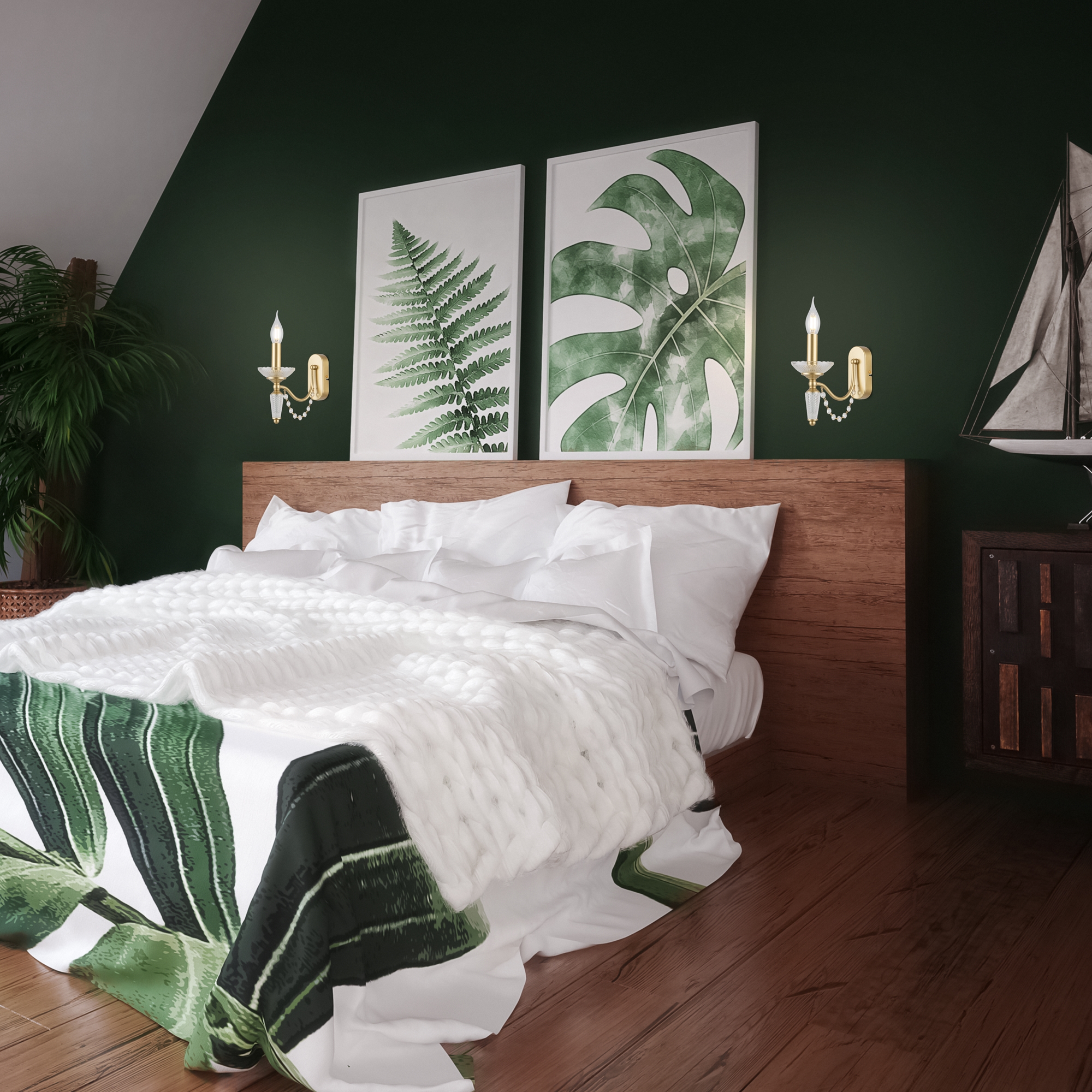 картинка Настенный светильник (бра) Freya FR2009WL-01G