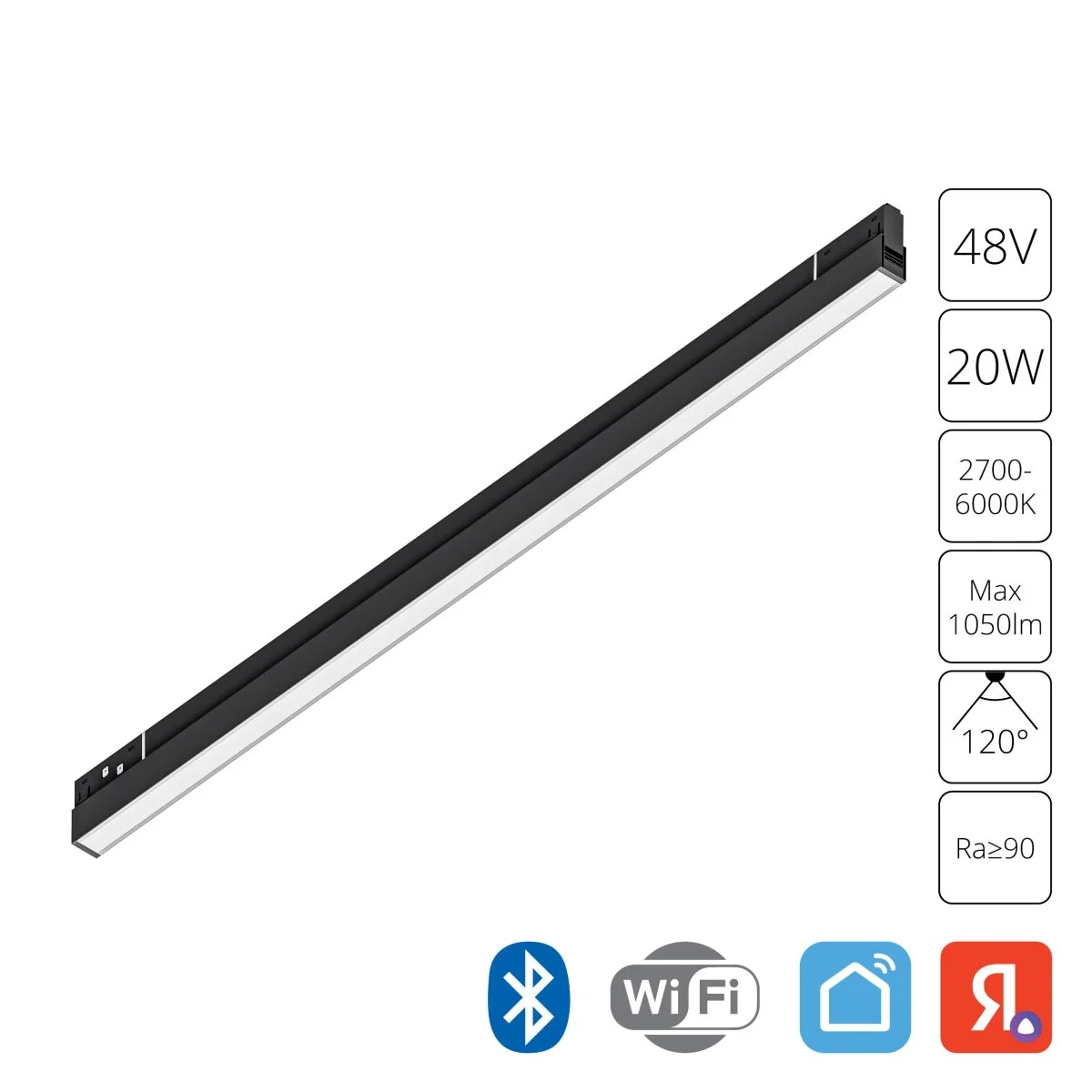 картинка Магнитный трековый светильник Arte Lamp EXPERT SMART A5743PL-1BK