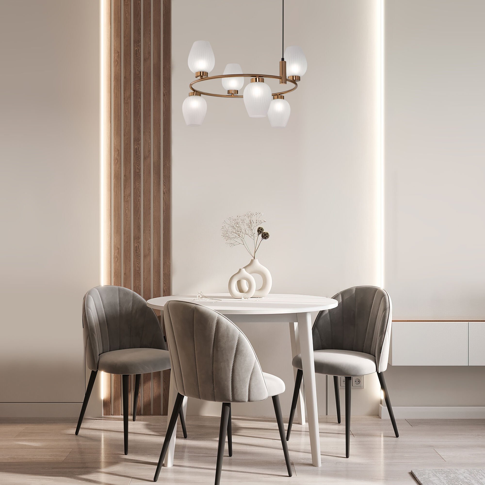 картинка Подвесной светильник 30183/6 латунь