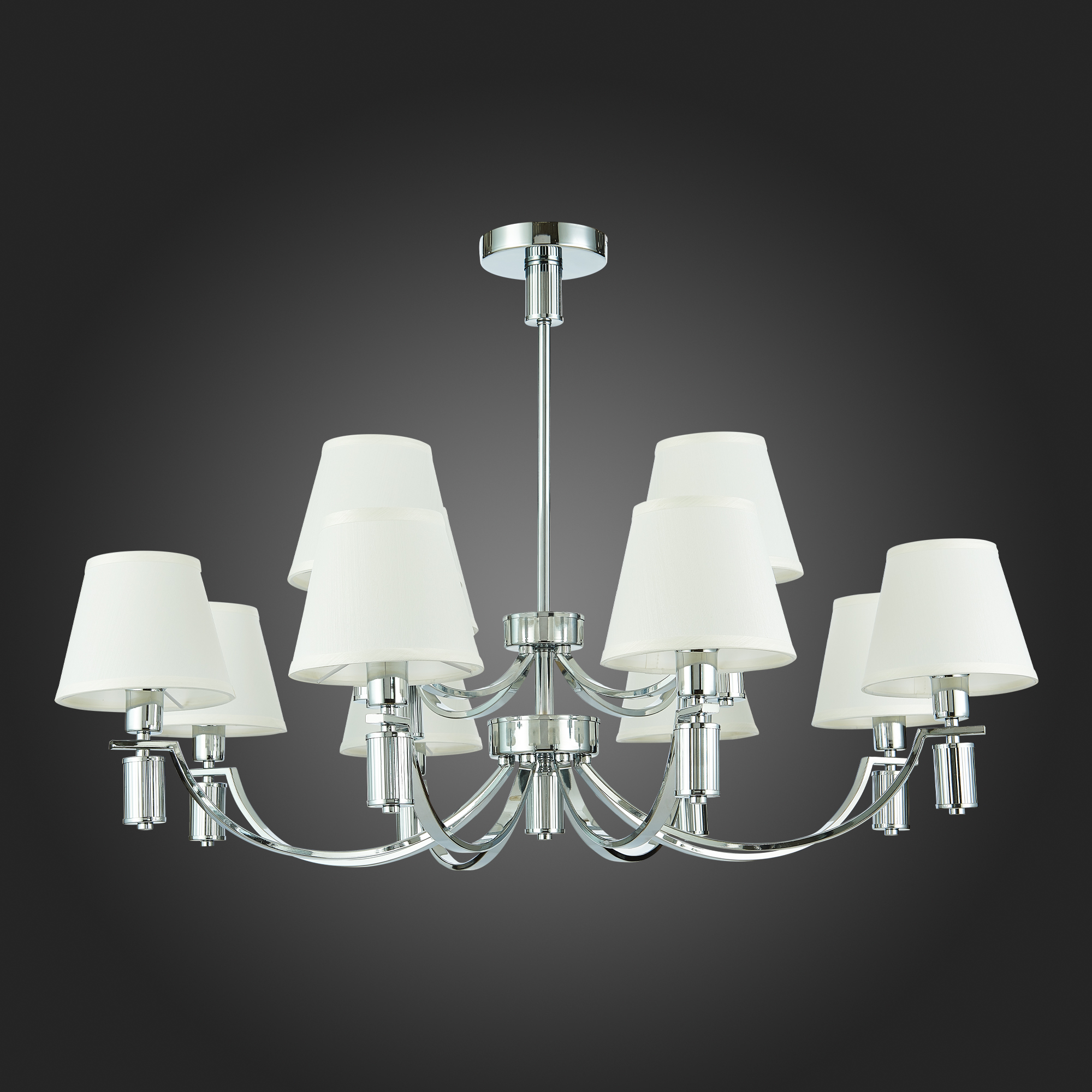 картинка SLE111303-12 Светильник подвесной Хром/Белый E14 12*40W