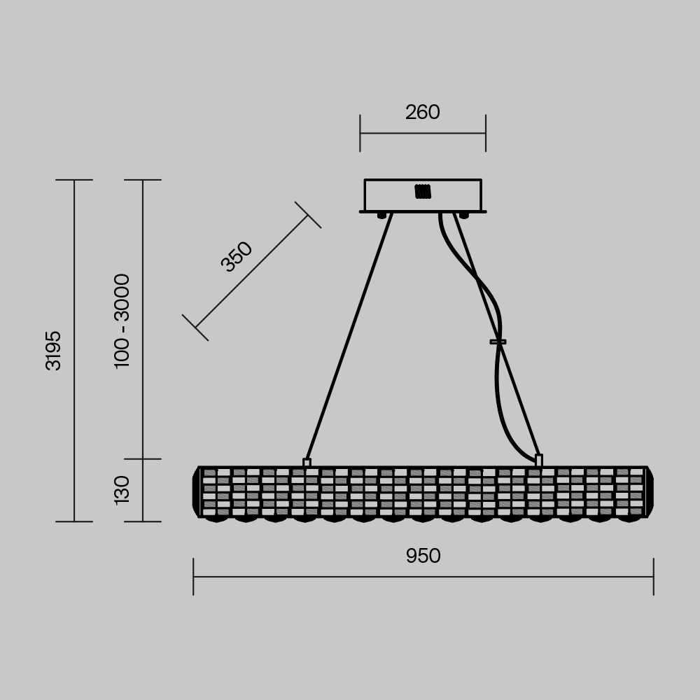 картинка Подвесной светильник Maytoni MOD336PL-L130G3K