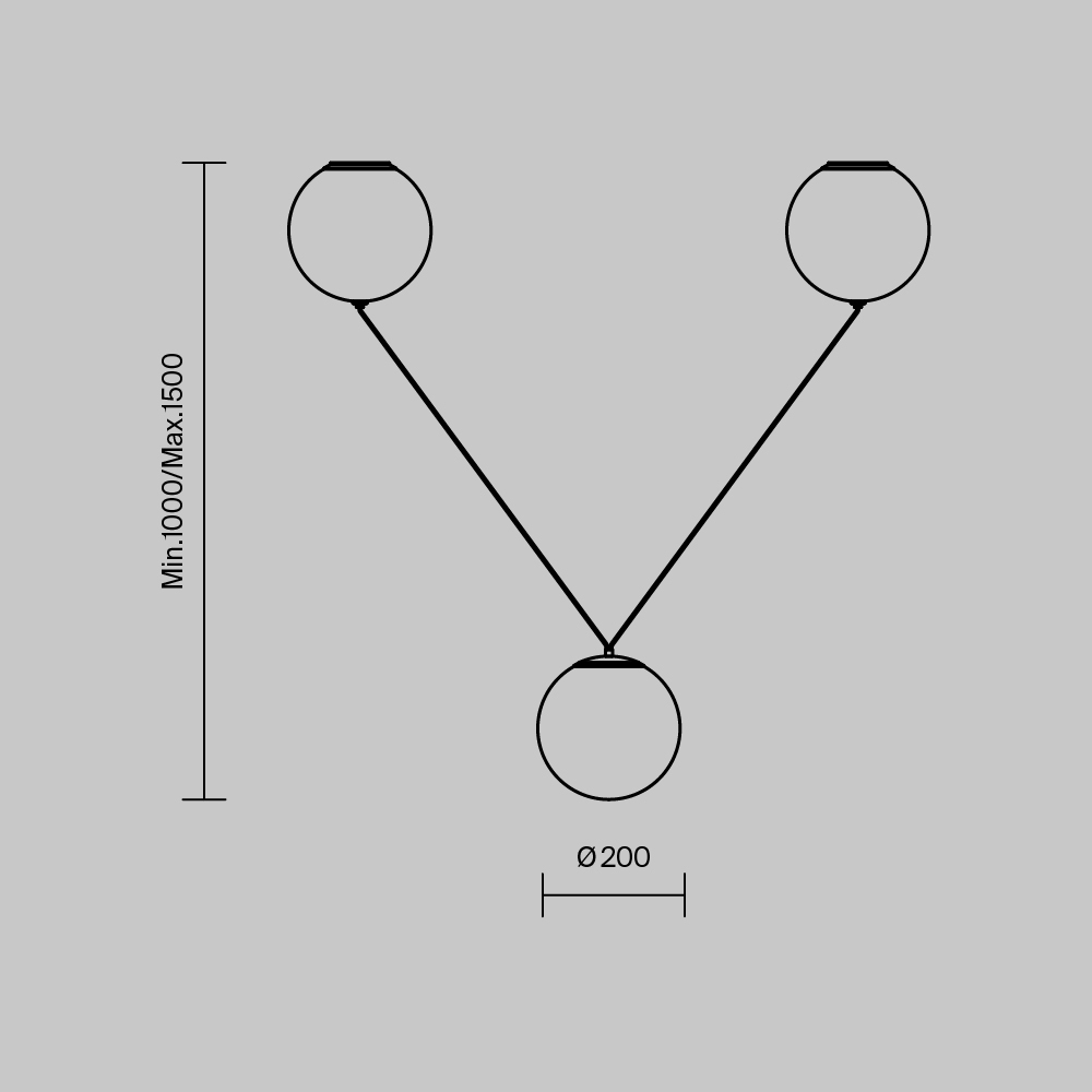 картинка Подвесной светильник Maytoni MOD427PL-L30B3K