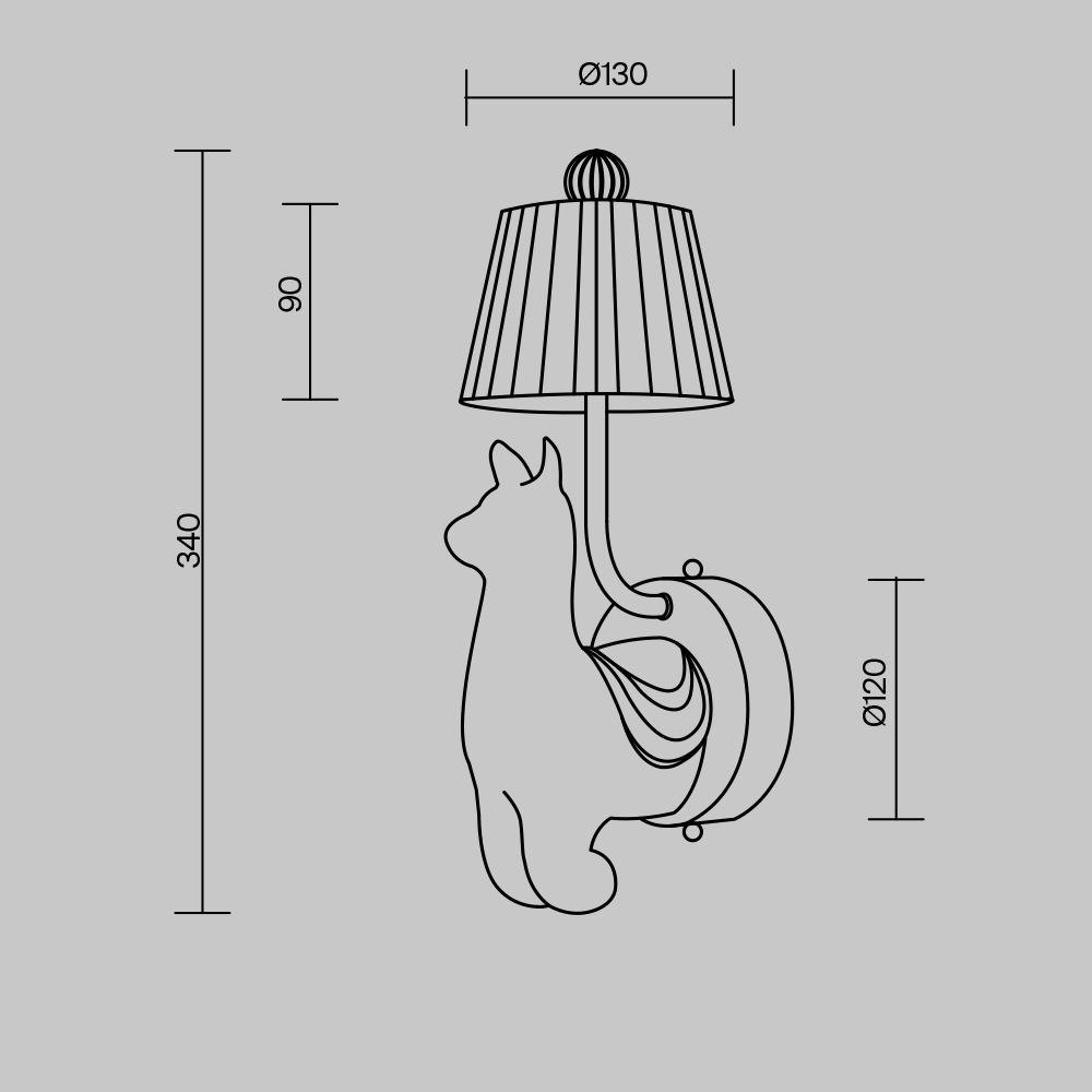 картинка Настенный светильник (бра) Maytoni MOD377WL-L6W3K