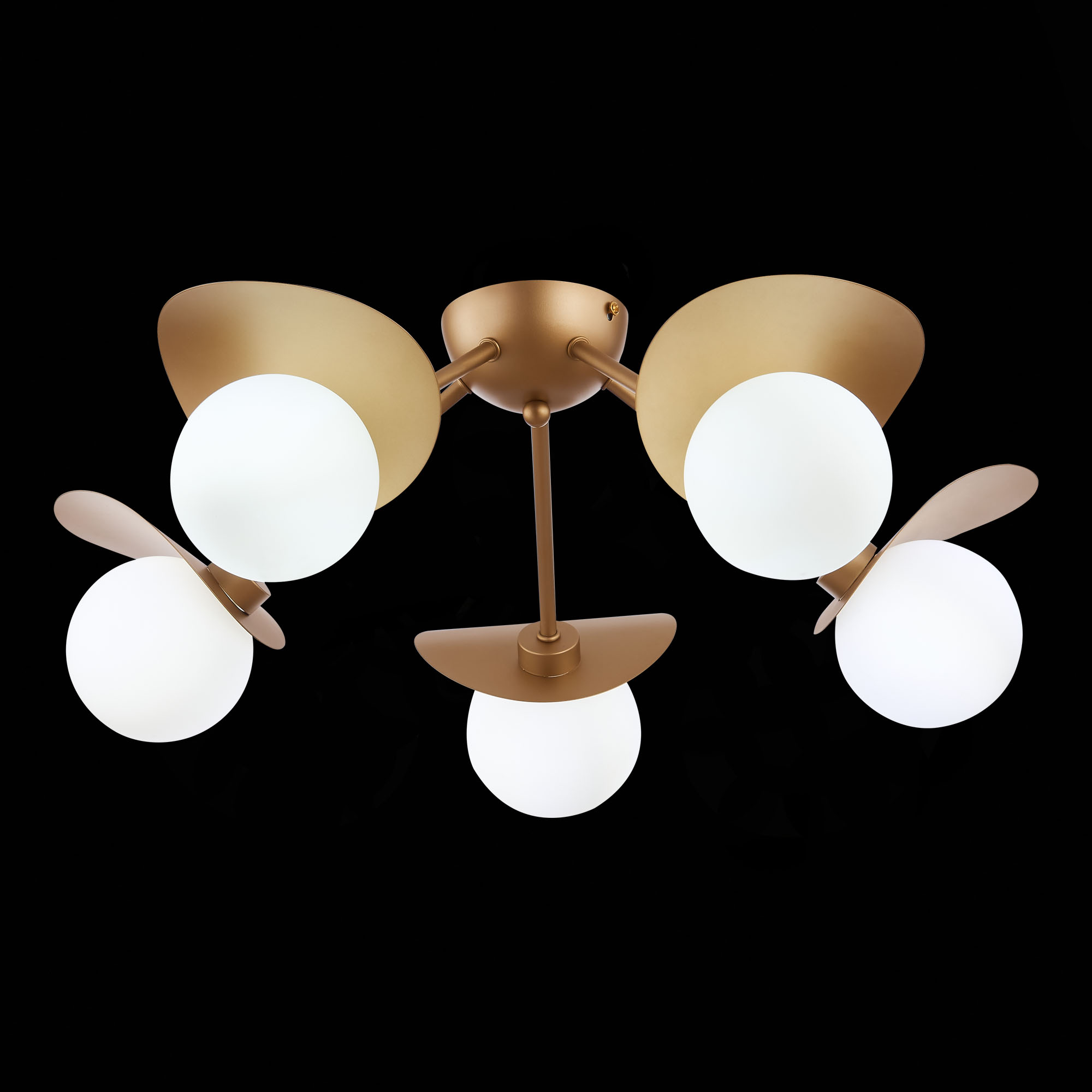 картинка SLE220502-05 Светильник потолочный Золотистый/Белый G9 5*5W