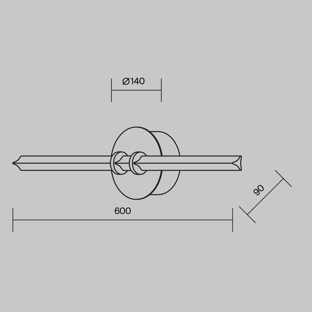 картинка Настенный светильник (бра) Maytoni MOD340WL-L10BS3K