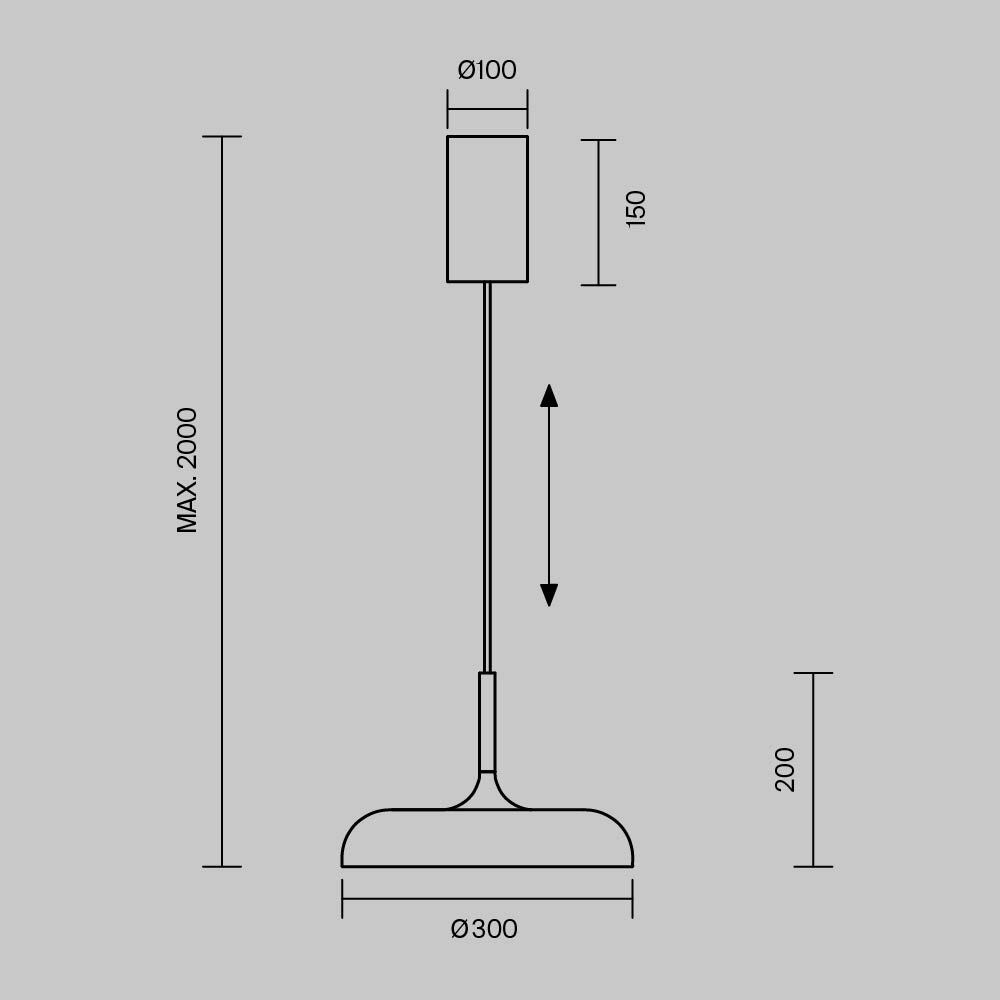 картинка Подвесной светильник Maytoni MOD189PL-L30B3K