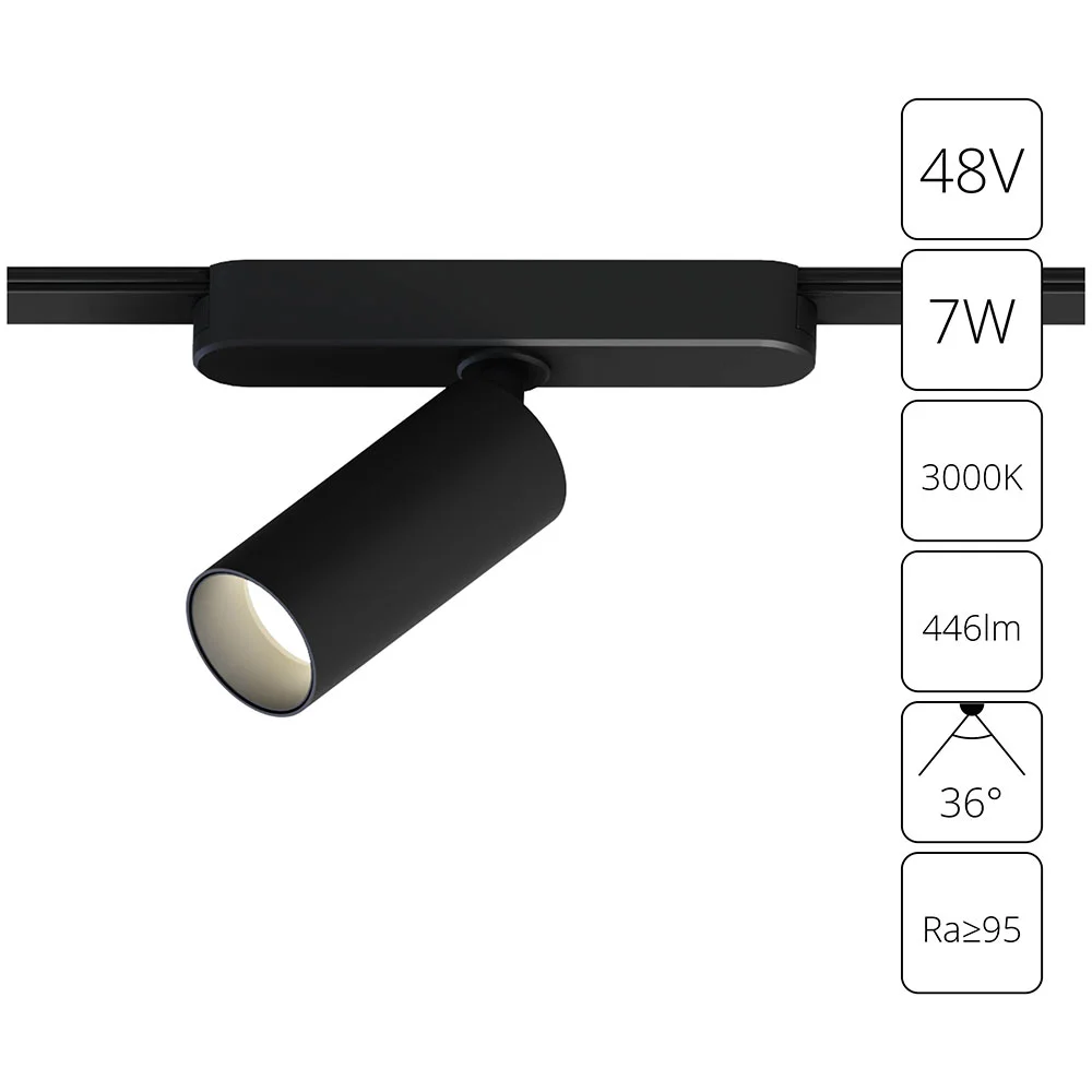 картинка Магнитный трековый светильник Arte Lamp RAPID A1156PL-1BK