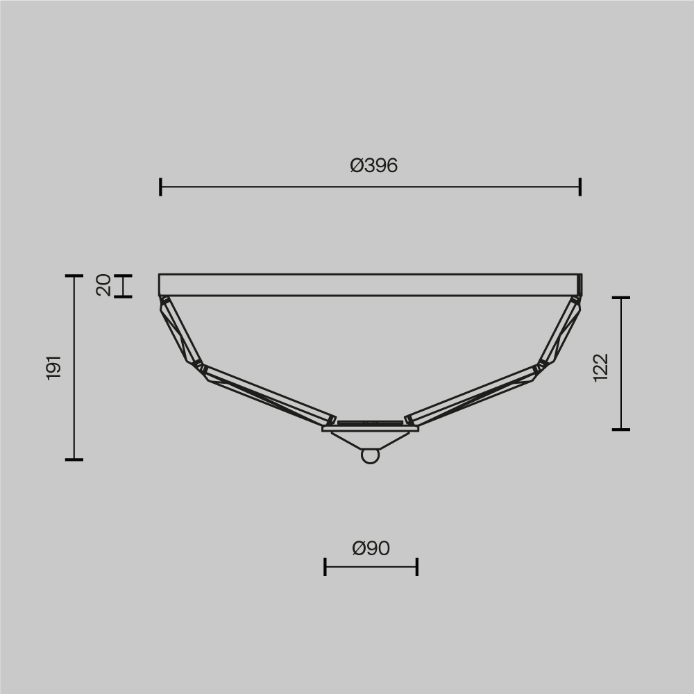 картинка Потолочный светильник Maytoni MOD094CL-04CH
