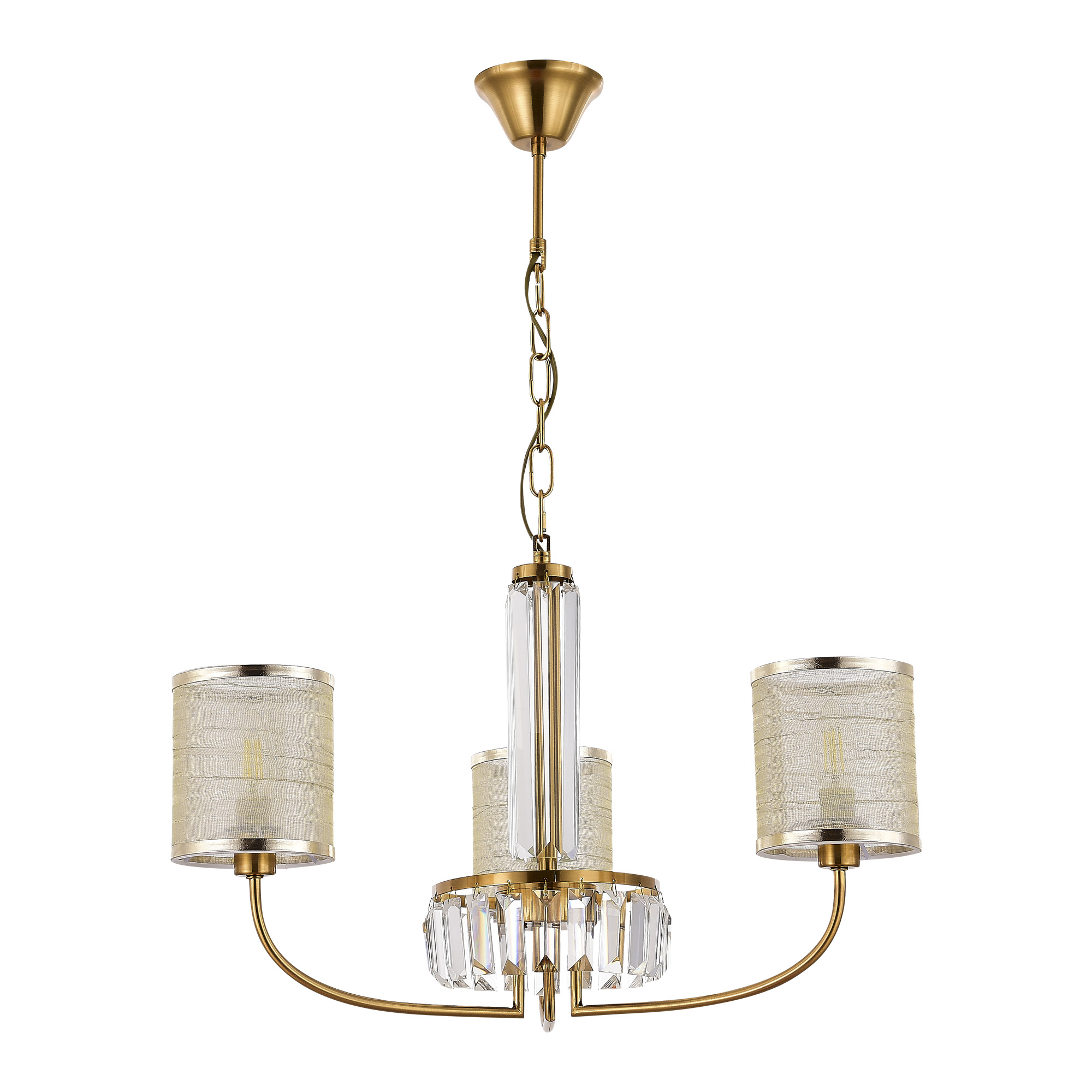 картинка SLE1119-303-03 Светильник подвесной Латунь/Шампань E14 3*40W