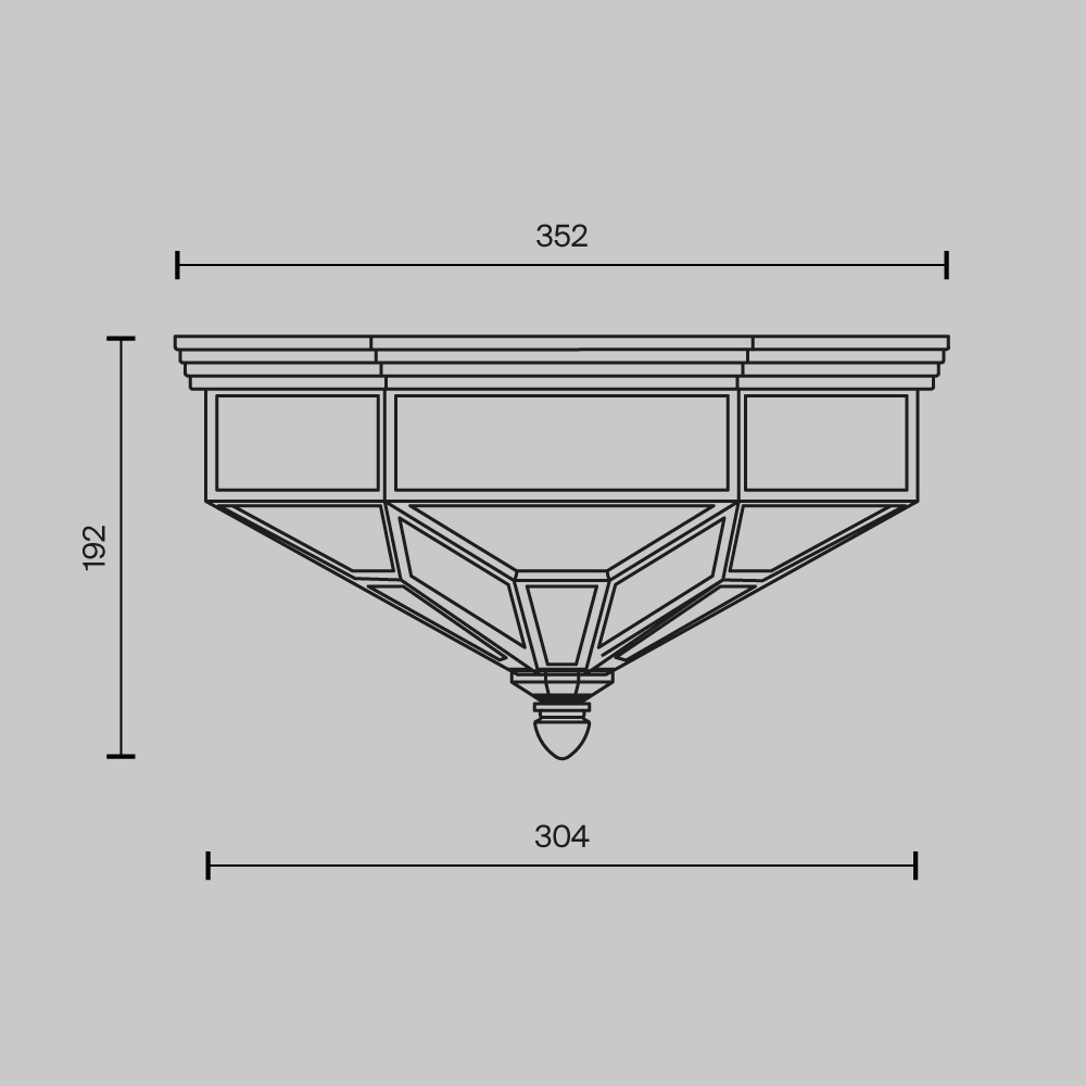картинка Потолочный светильник Maytoni H356-CL-03-BZ