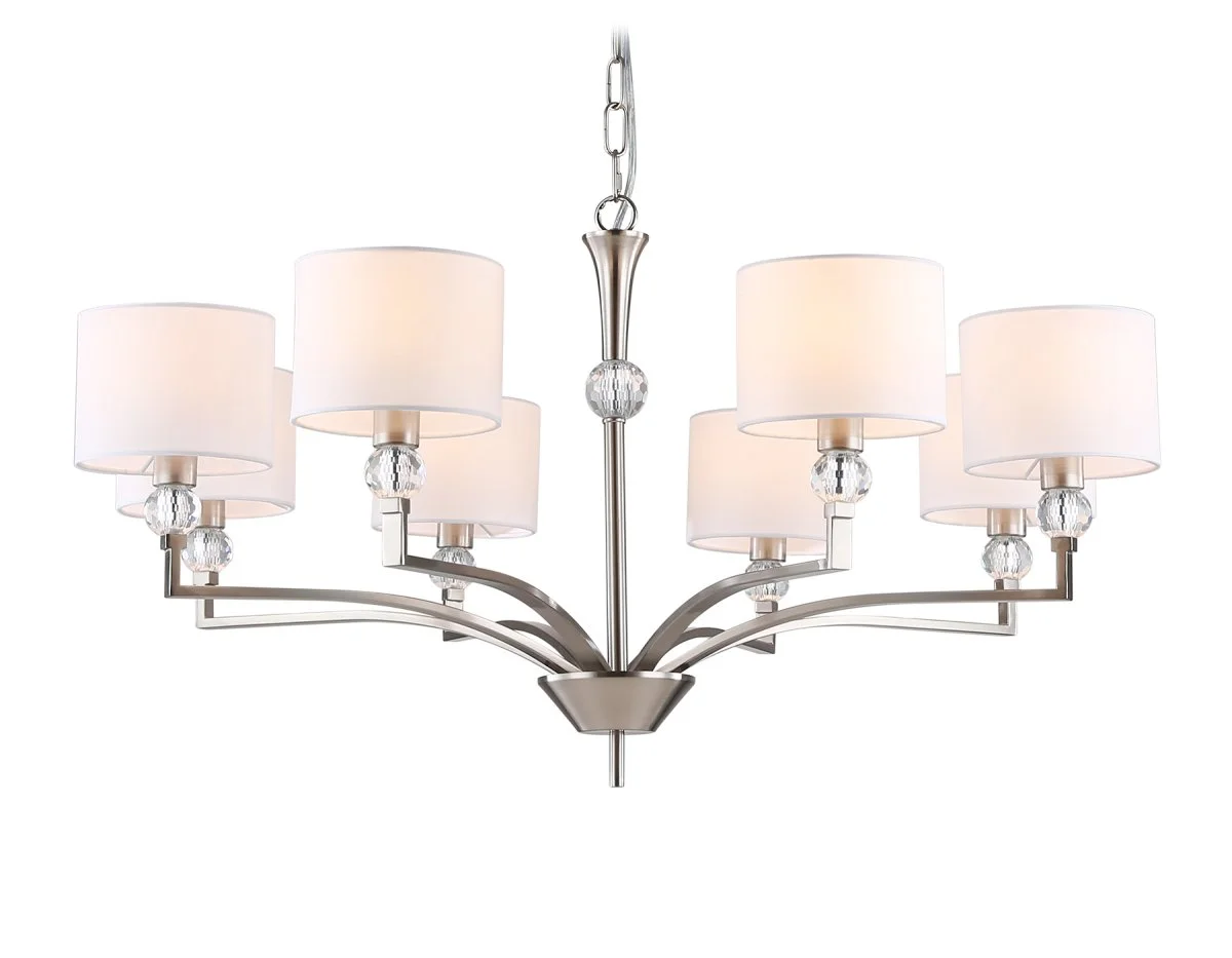 картинка Подвесная люстра с абажурами и хрусталем LH71123