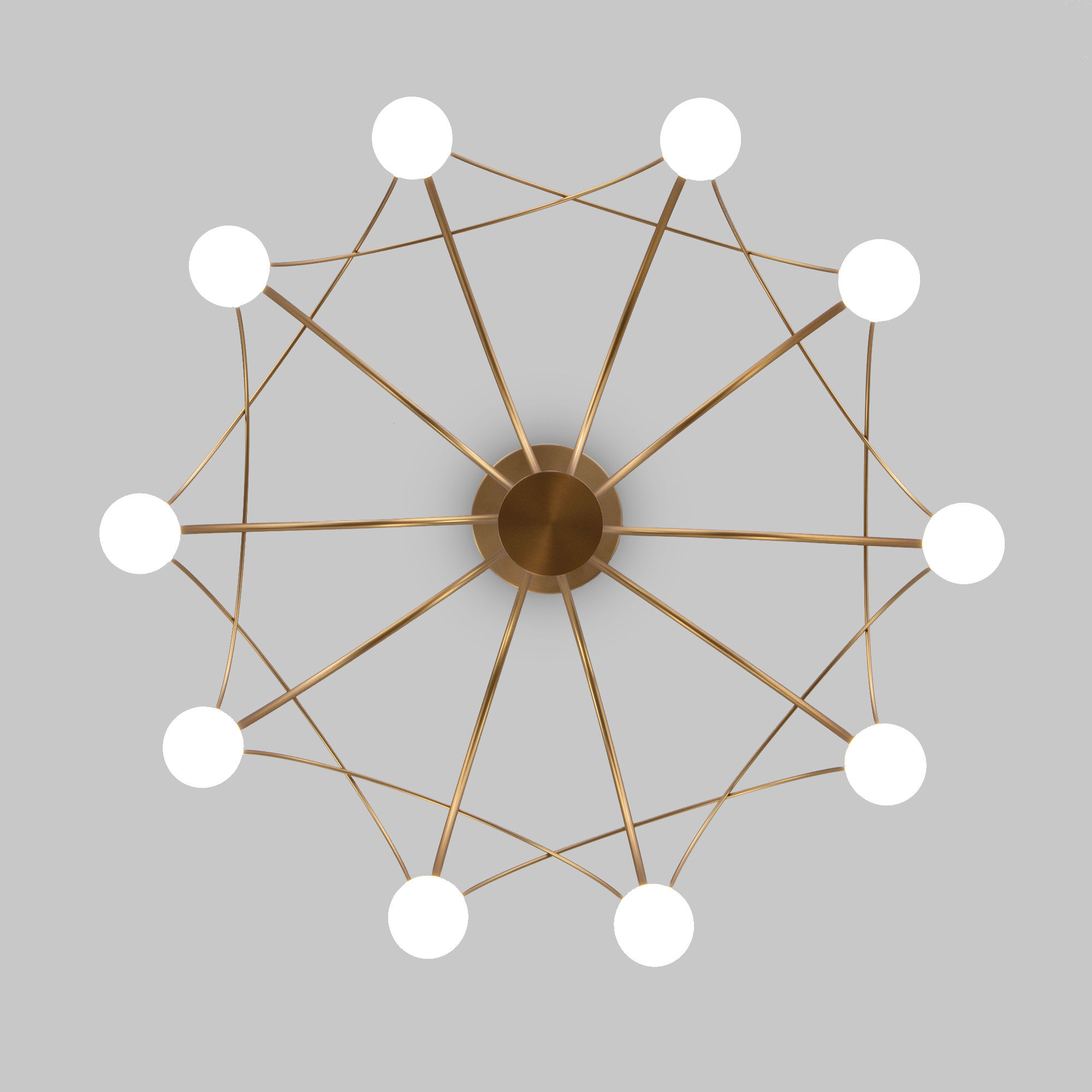 картинка Подвесной светодиодный светильник 90030/10 LED золото