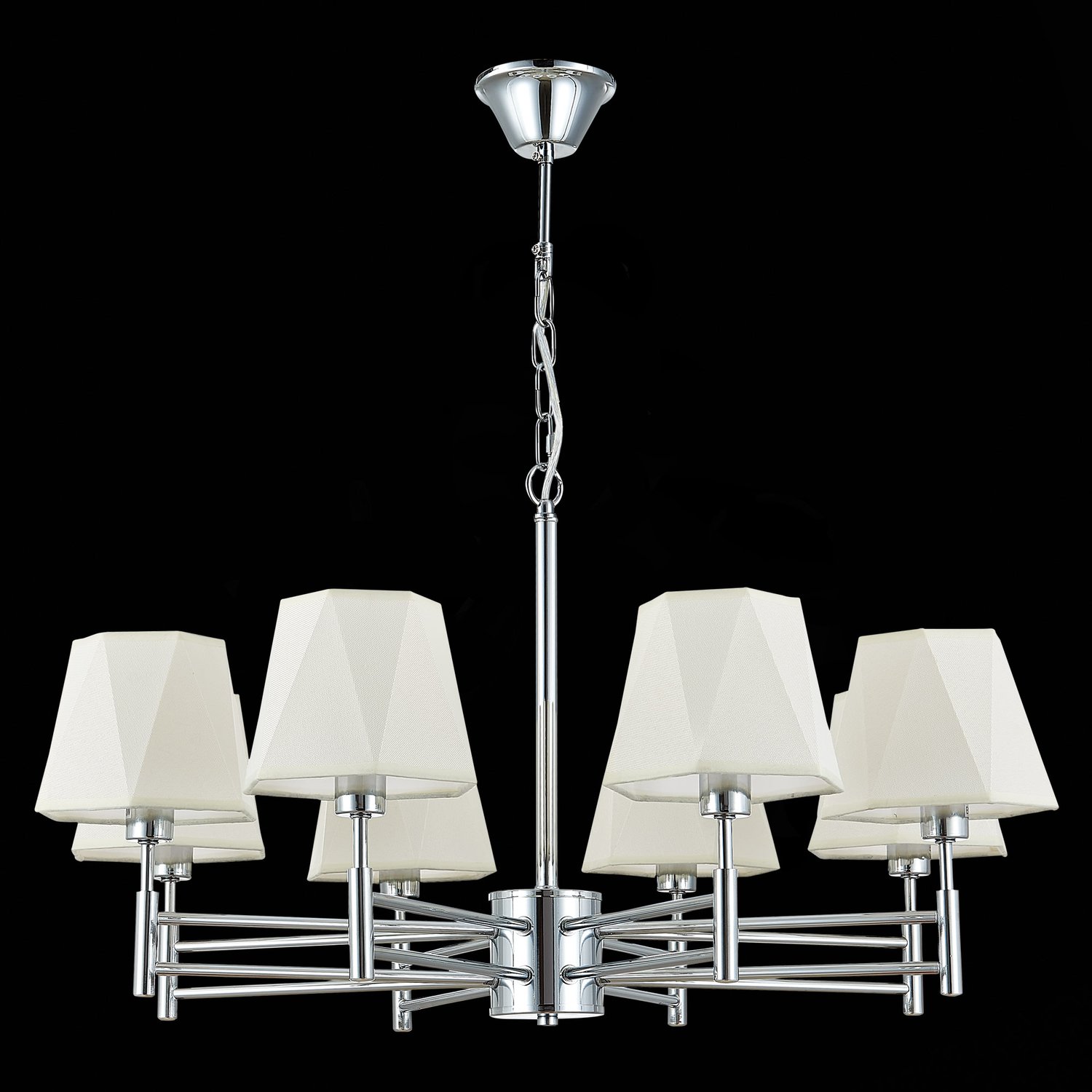 картинка SLE105403-08 Светильник подвесной Хром/Белый E14 8*40W