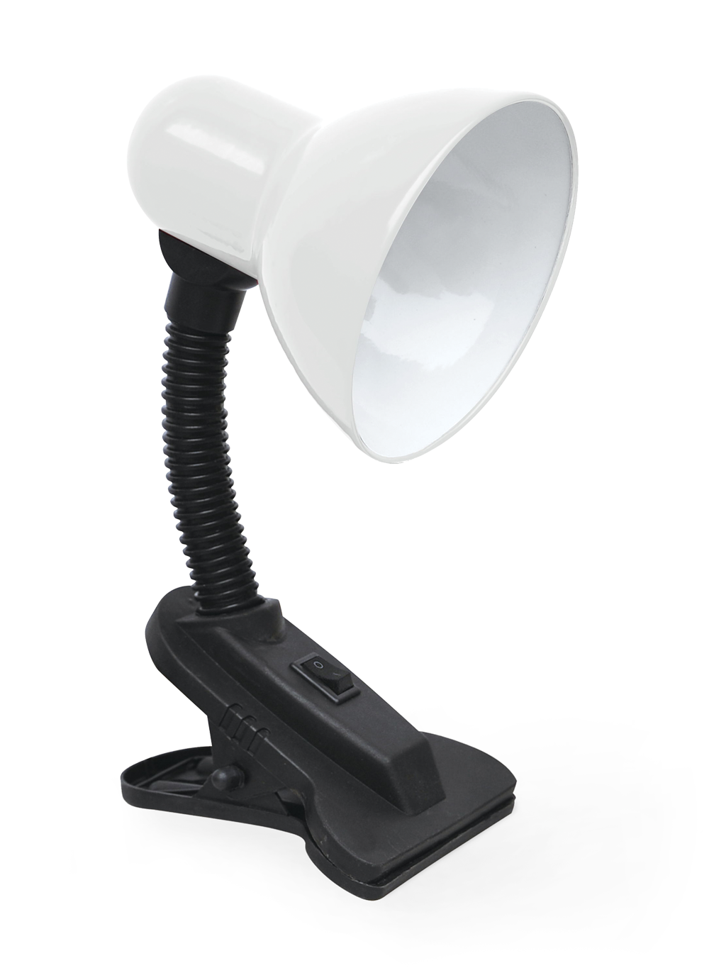 картинка Светильник настольный под лампу на прищепке СНП 21Б-E27 230В БЕЛЫЙ (с подвесом) IN HOME