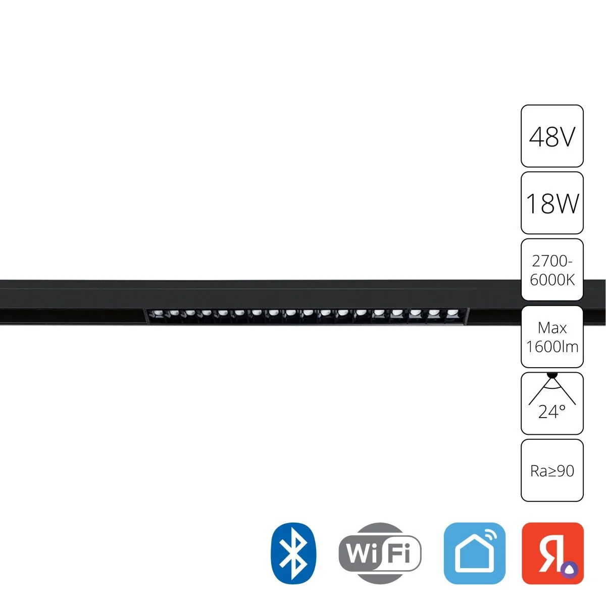 картинка Магнитный трековый светильник Arte Lamp LINEA SMART A4695PL-1BK