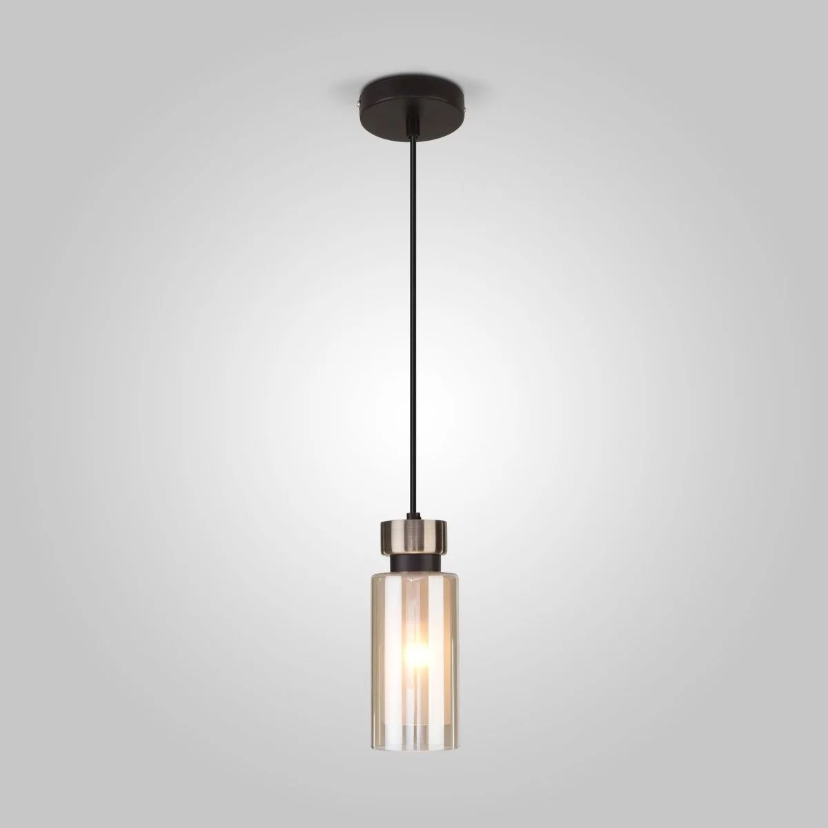 картинка Подвесной светильник со стеклянным плафоном 50115/1 черный