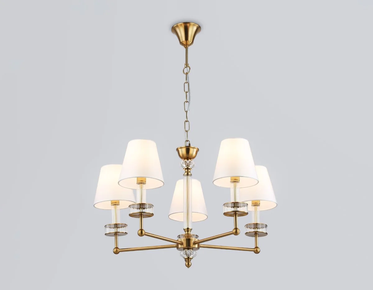 картинка Подвесная люстра с абажурами и хрусталем LH71021