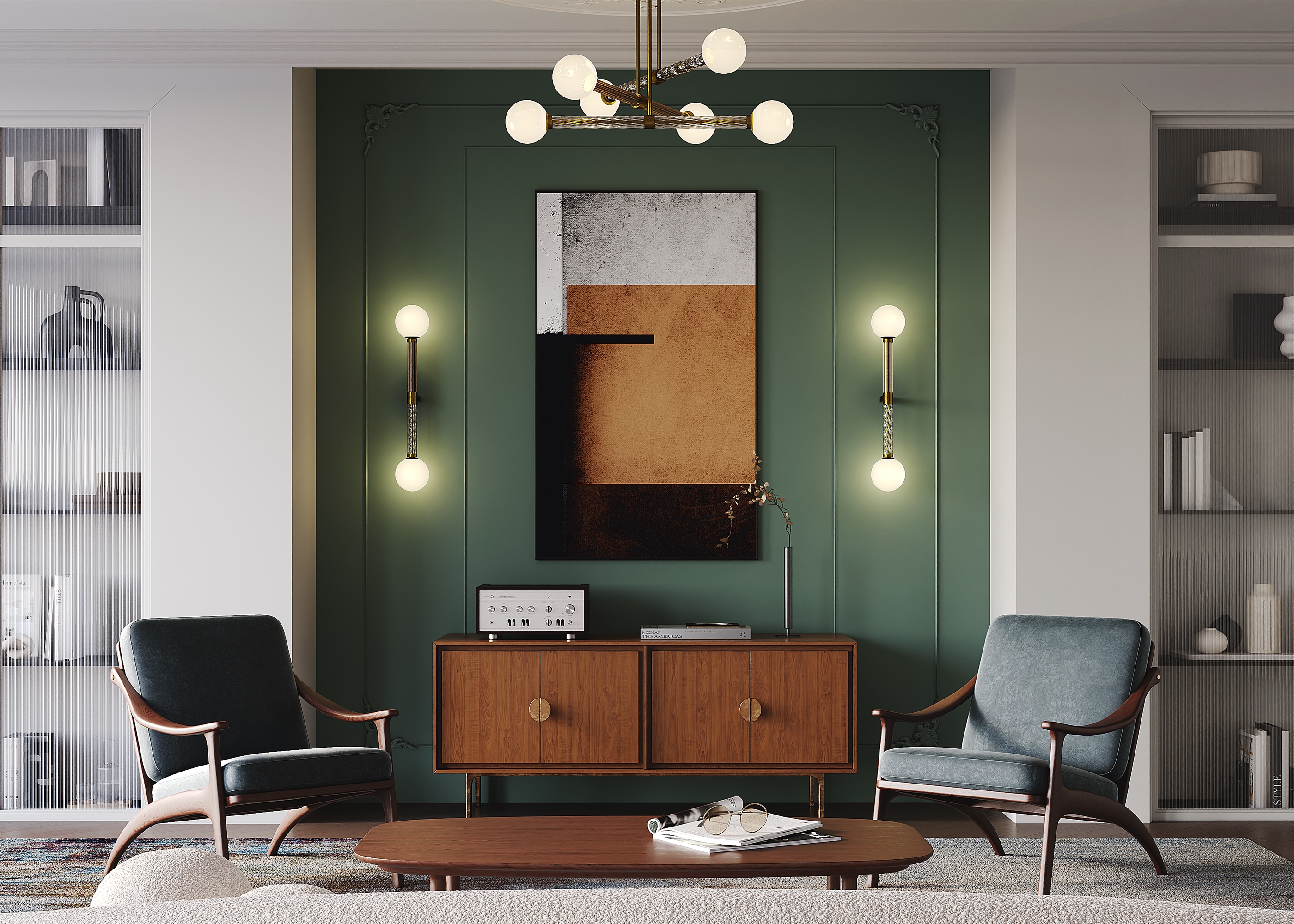 картинка Настенный светильник (бра) Maytoni MOD287WL-02BS