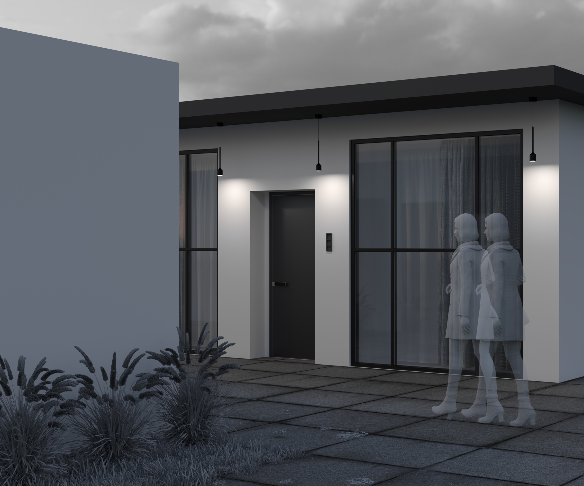 картинка Подвесной светильник Outdoor O491PL-L8B3K