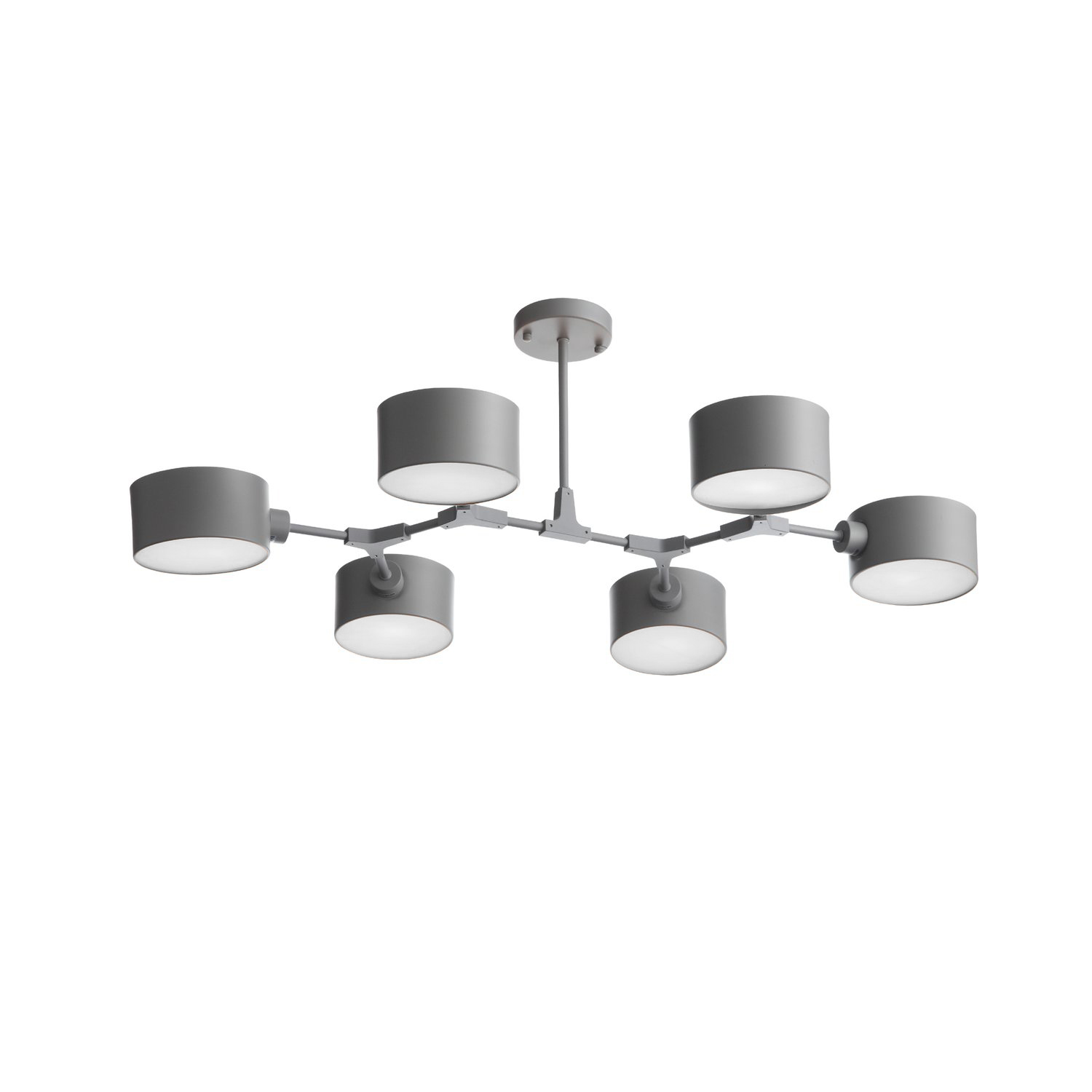 картинка SLE183702-06 Светильник потолочный Серый/Серый E14 6*60W