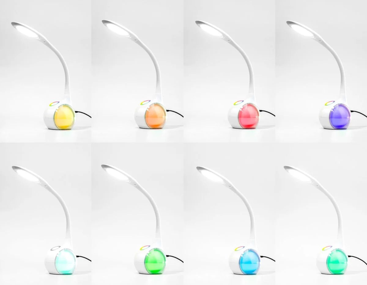 картинка Светодиодная настольная лампа с RGB подсветкой DE532