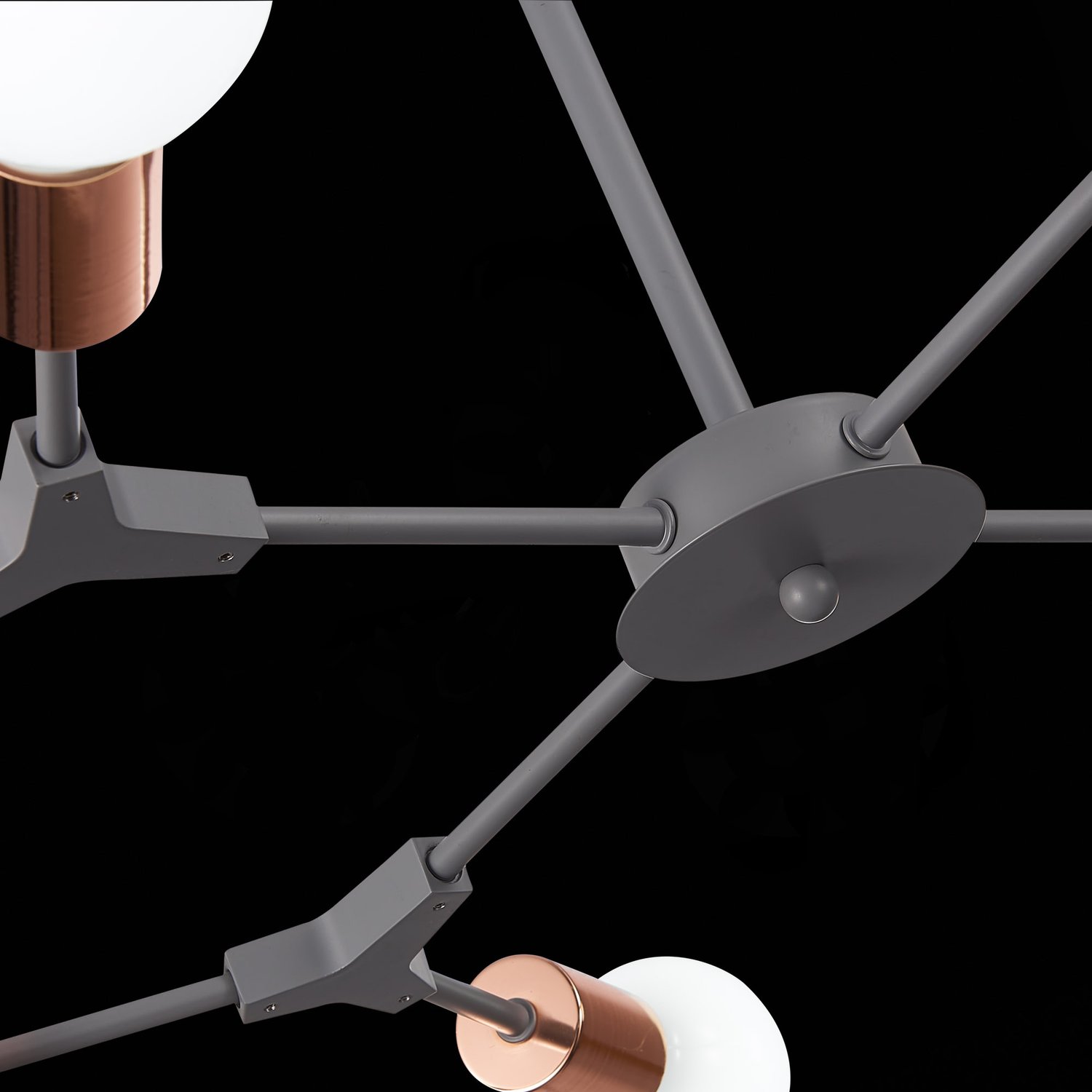 картинка SLE106403-08 Светильник потолочный Серый, Розовое золото E27 8*60W