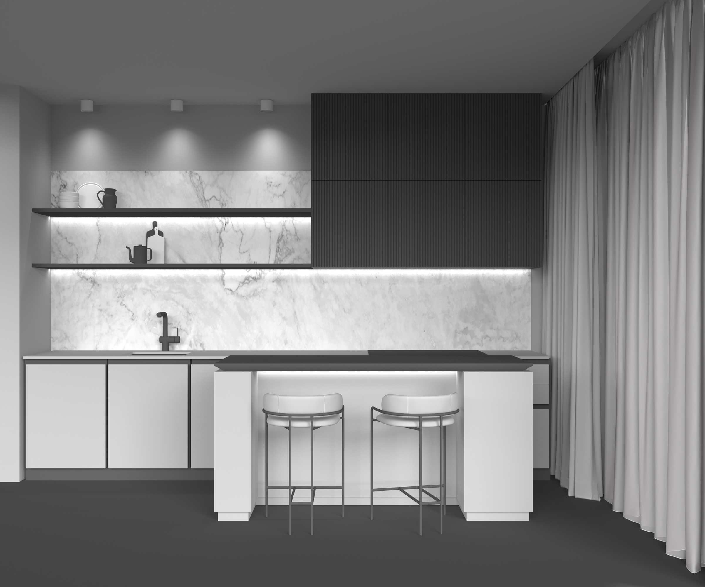 картинка Потолочный светильник Technical C064CL-01-15W4K-D-RD-WB