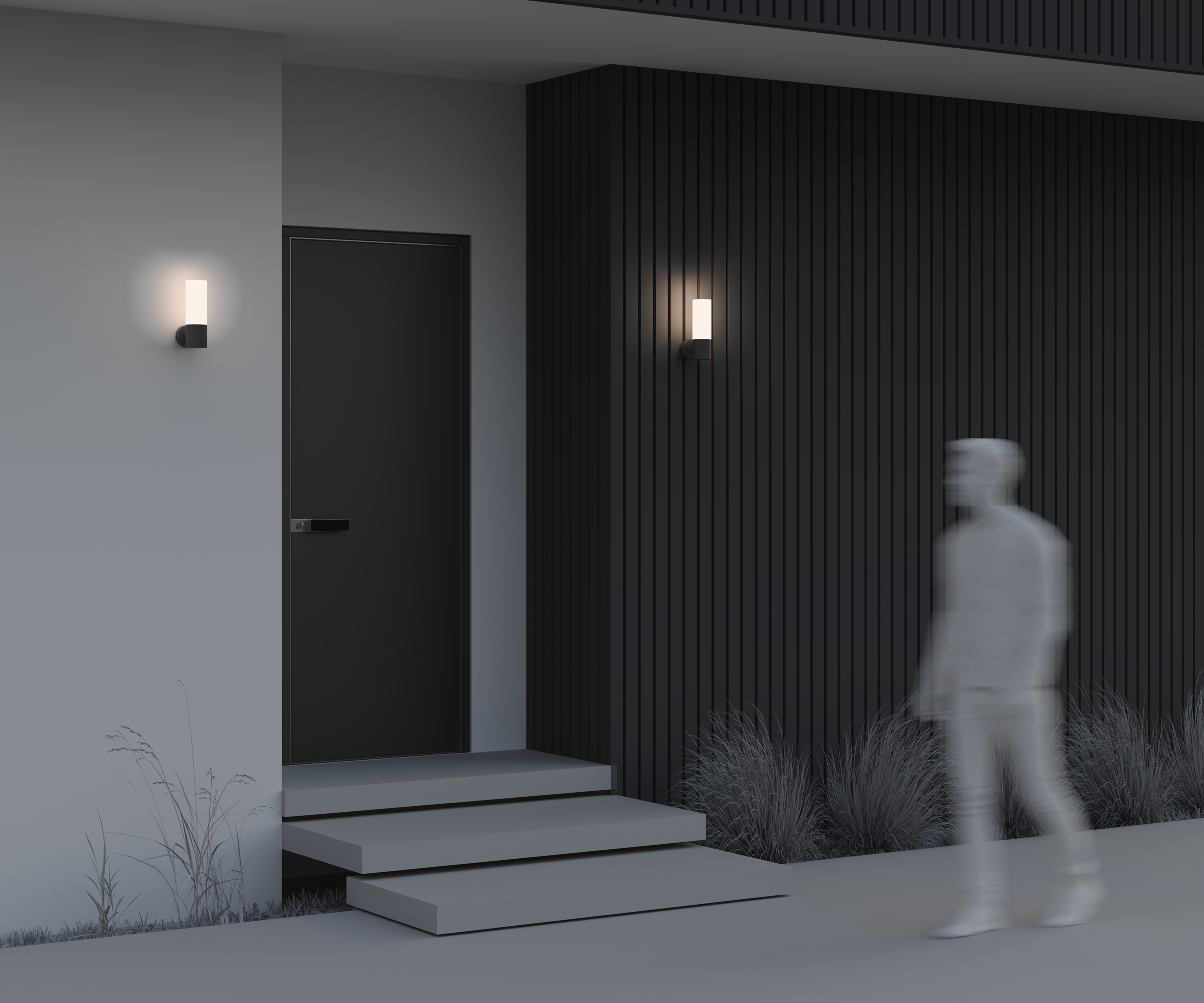 картинка Настенный светильник (бра) Outdoor O418WL-01B