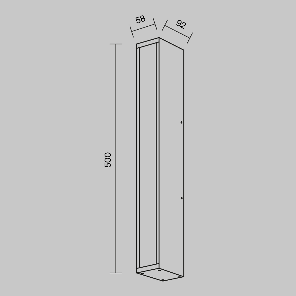 картинка Настенный светильник (бра) Outdoor O571WL-L20B3K