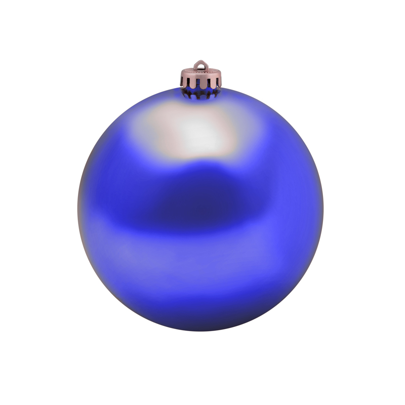 картинка Елочная фигура Шар, 15 см, цвет синий матовый