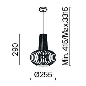 картинка Подвесной светильник Maytoni MOD193PL-01W