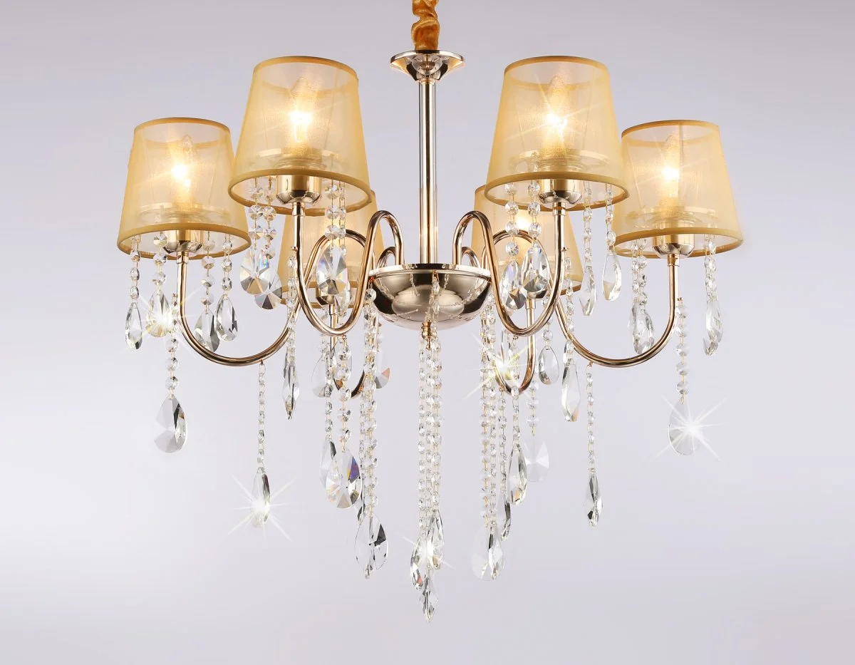 картинка Подвесная люстра с абажурами и хрусталем TR4589