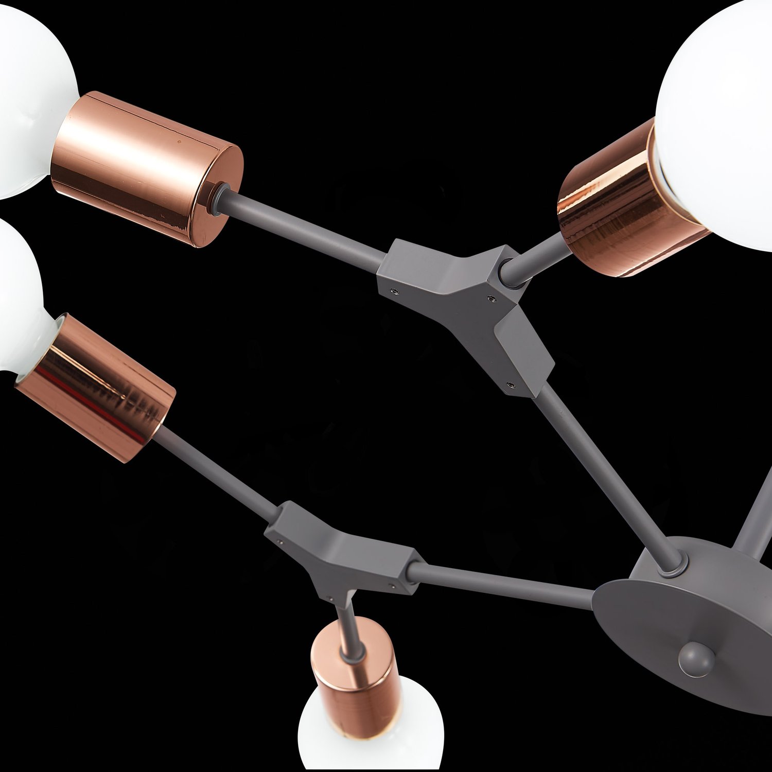 картинка SLE106403-08 Светильник потолочный Серый, Розовое золото E27 8*60W