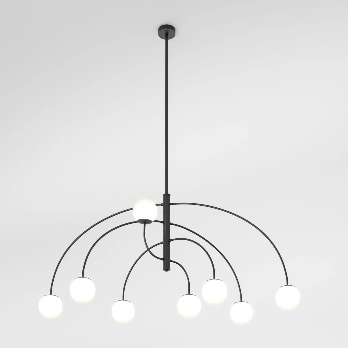 картинка Потолочный светильник со стеклянным плафоном 30179/8 черный