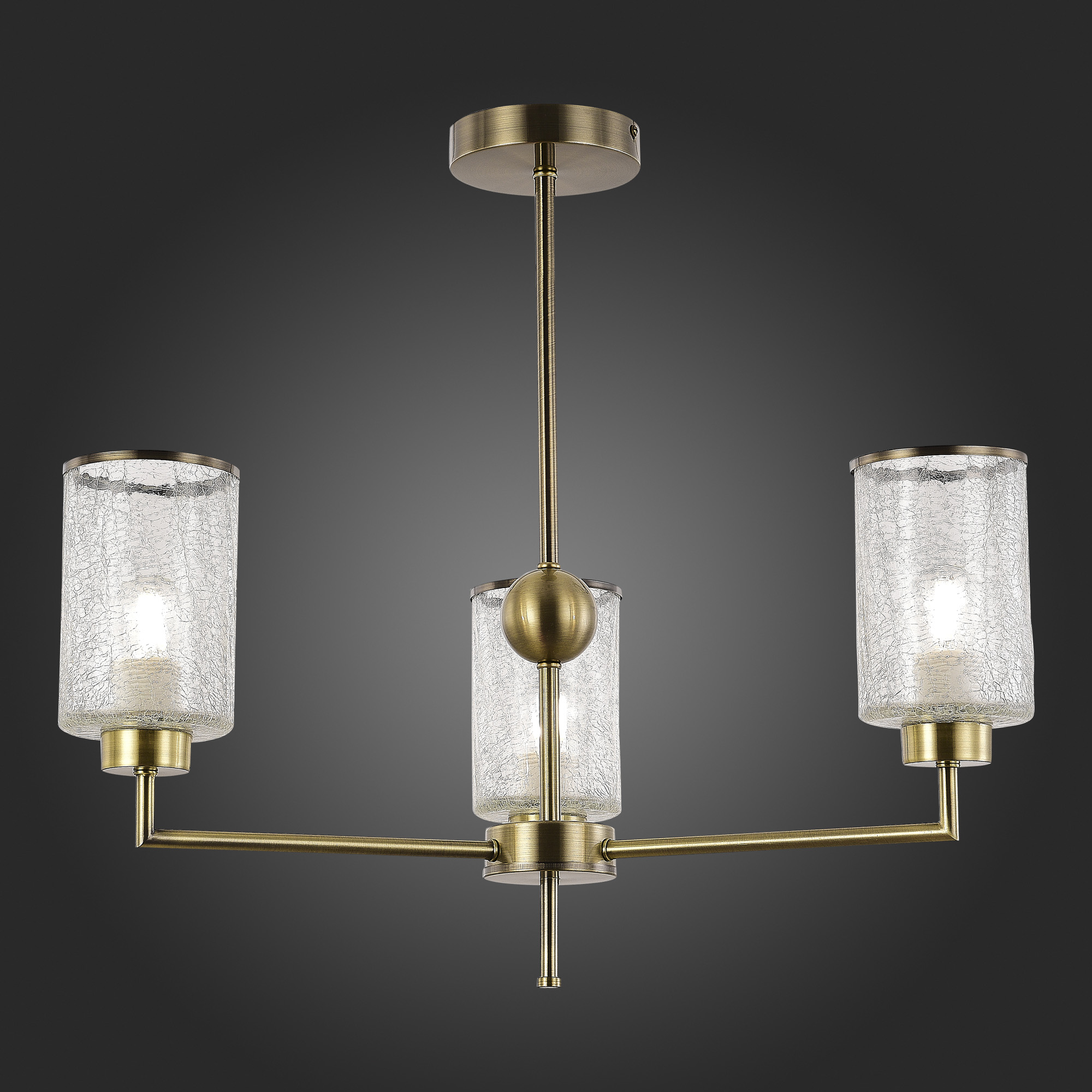 картинка SLE1046-302-03 Светильник потолочный Бронза/Прозрачный E27 3*60W