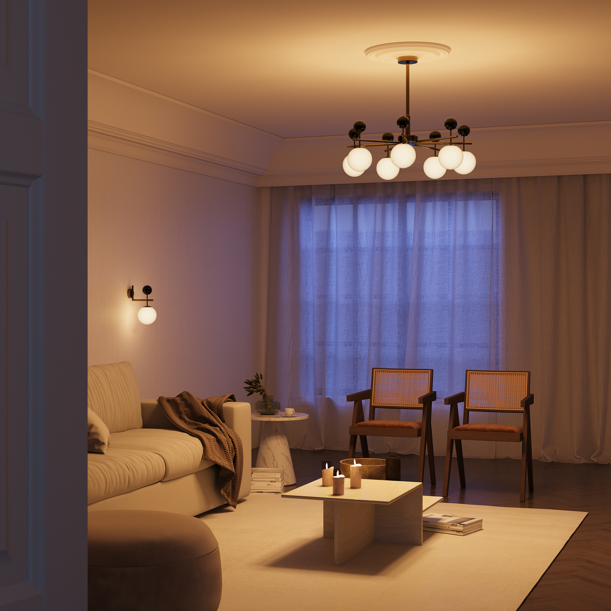 картинка Настенный светильник (бра) Maytoni MOD436WL-01BS