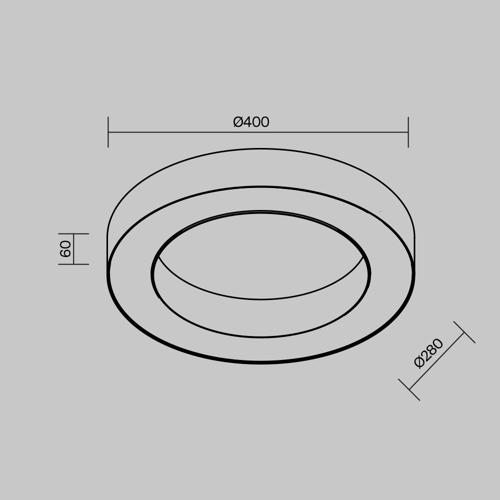 картинка Потолочный светильник Technical C093CL-36W3K-B