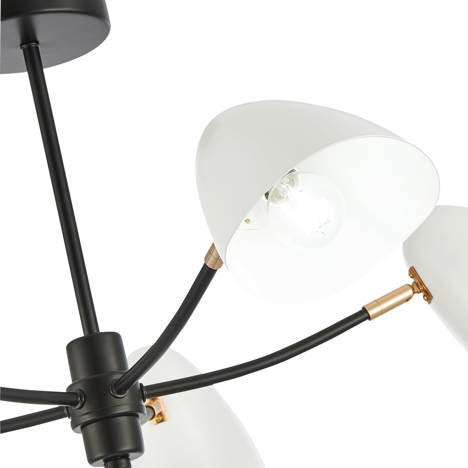 картинка SLE103602-05 Светильник потолочный Черный, Золотой/Белый E14 5*40W