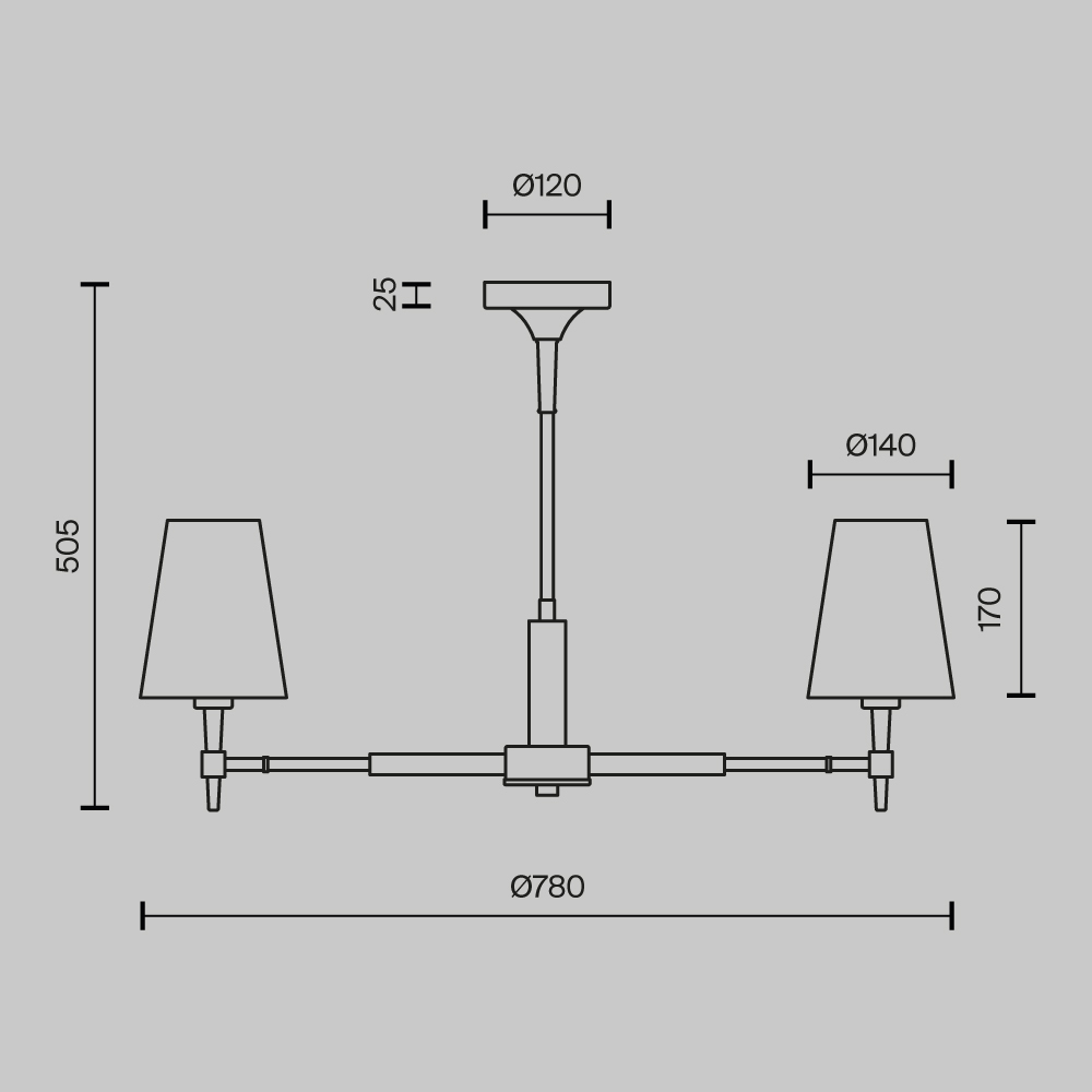 картинка Люстра Maytoni H001CL-05BS