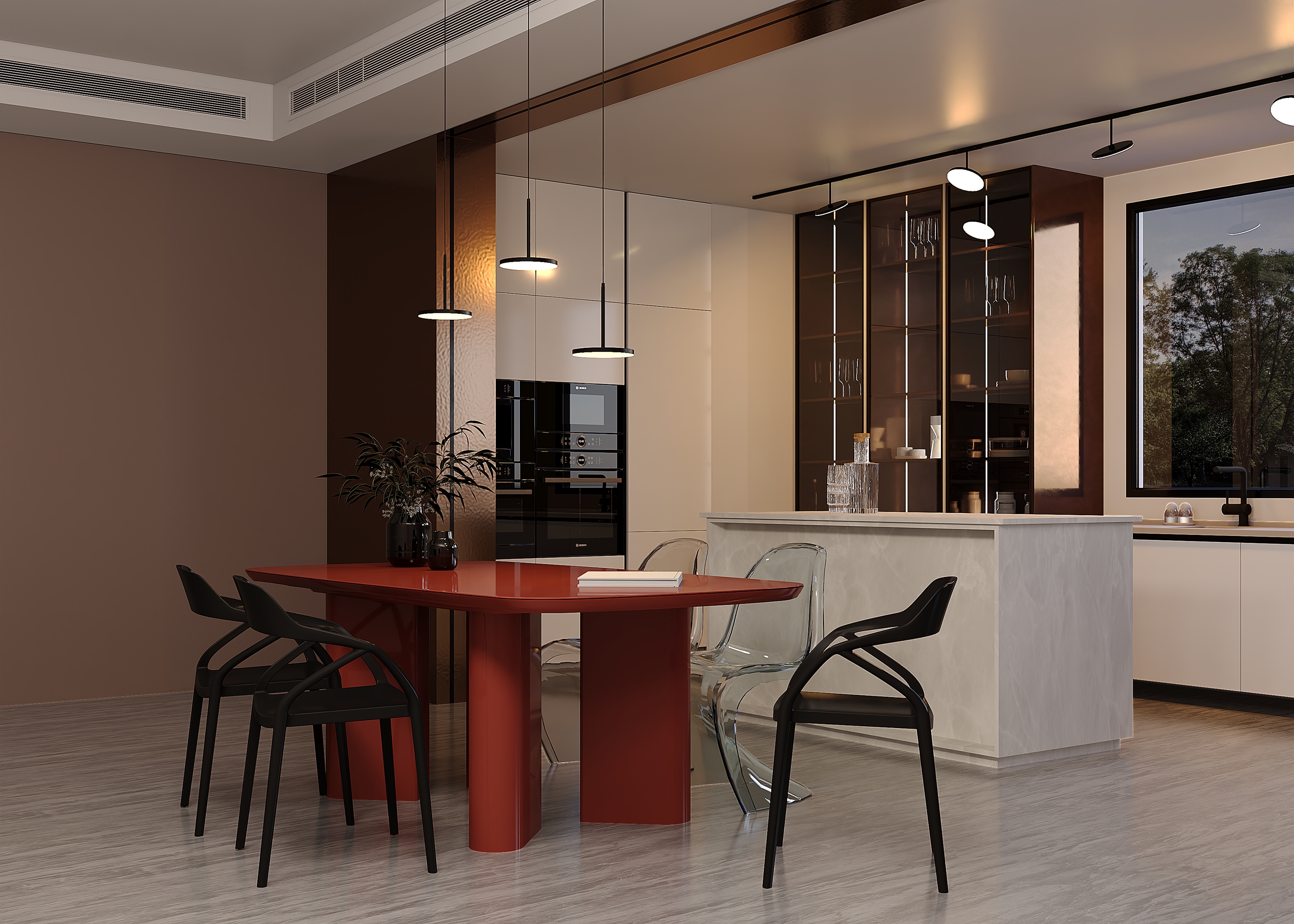 картинка Подвесной светильник Technical P076PL-L12W4K-B