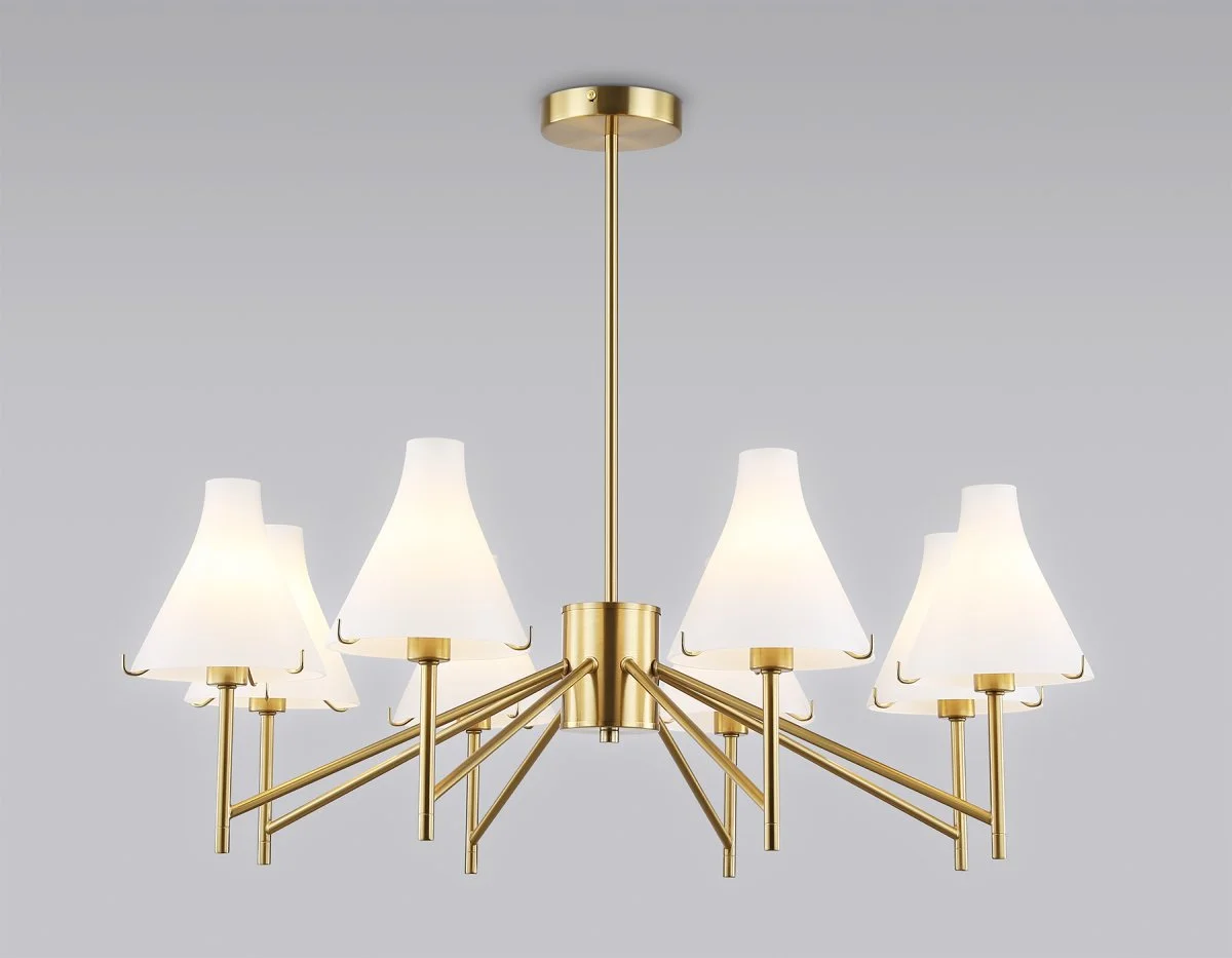 картинка Люстра со стеклянными плафонами на штанге LH57135