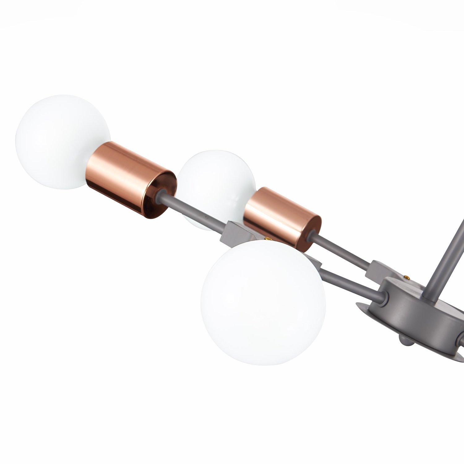 картинка SLE106403-06 Светильник потолочный Серый, Розовое золото E27 6*60W