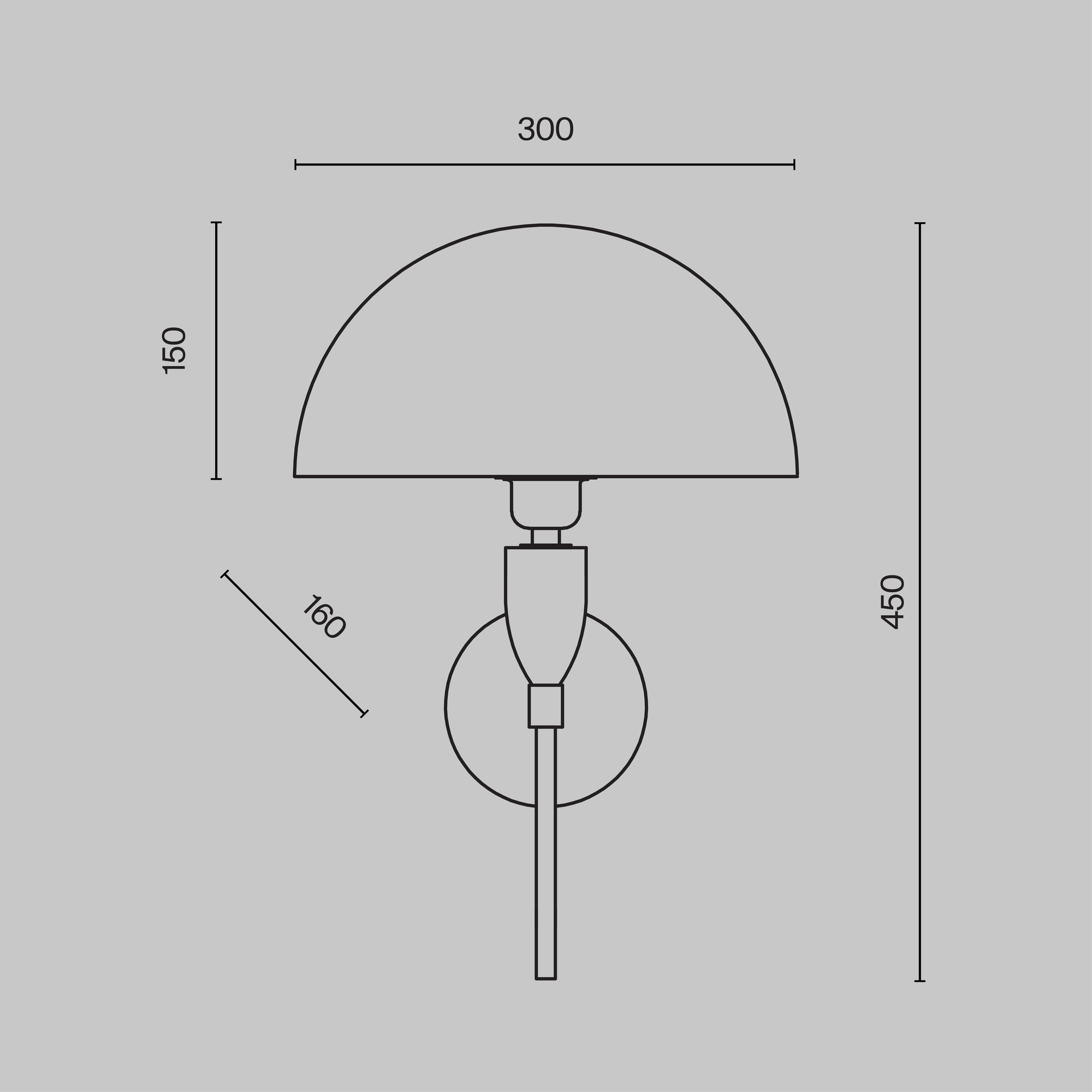 картинка Настенный светильник (бра) Maytoni Z034WL-01CH