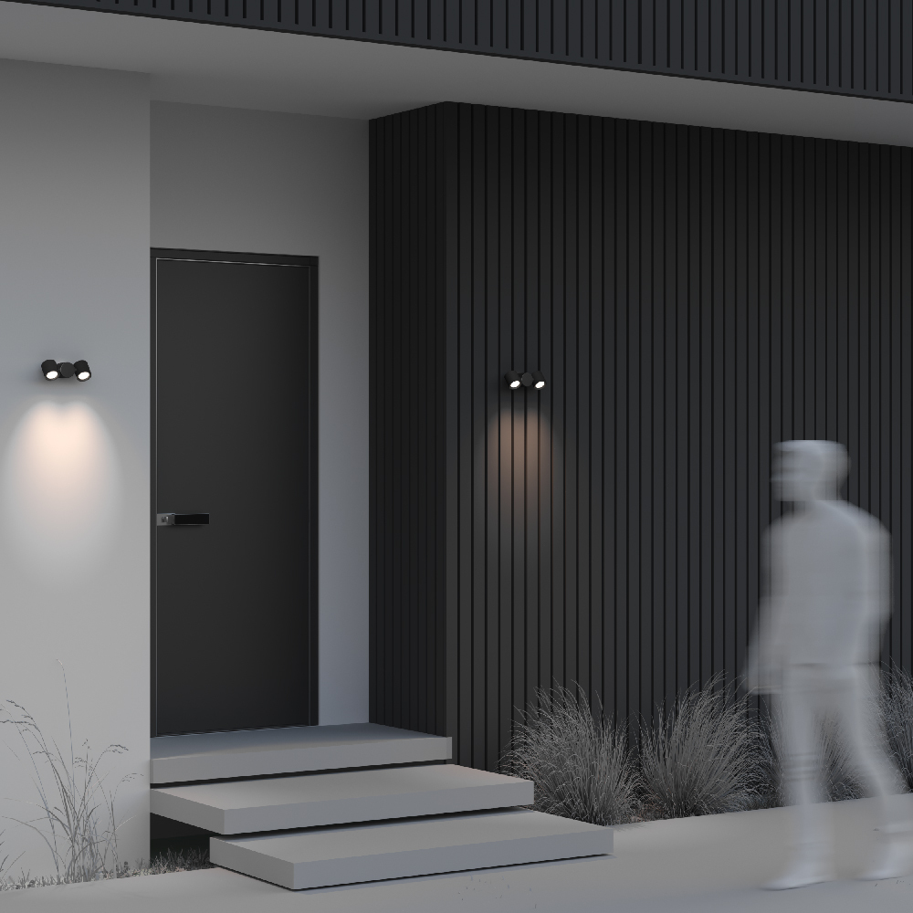 картинка Настенный светильник (бра) Outdoor O010WL-02B