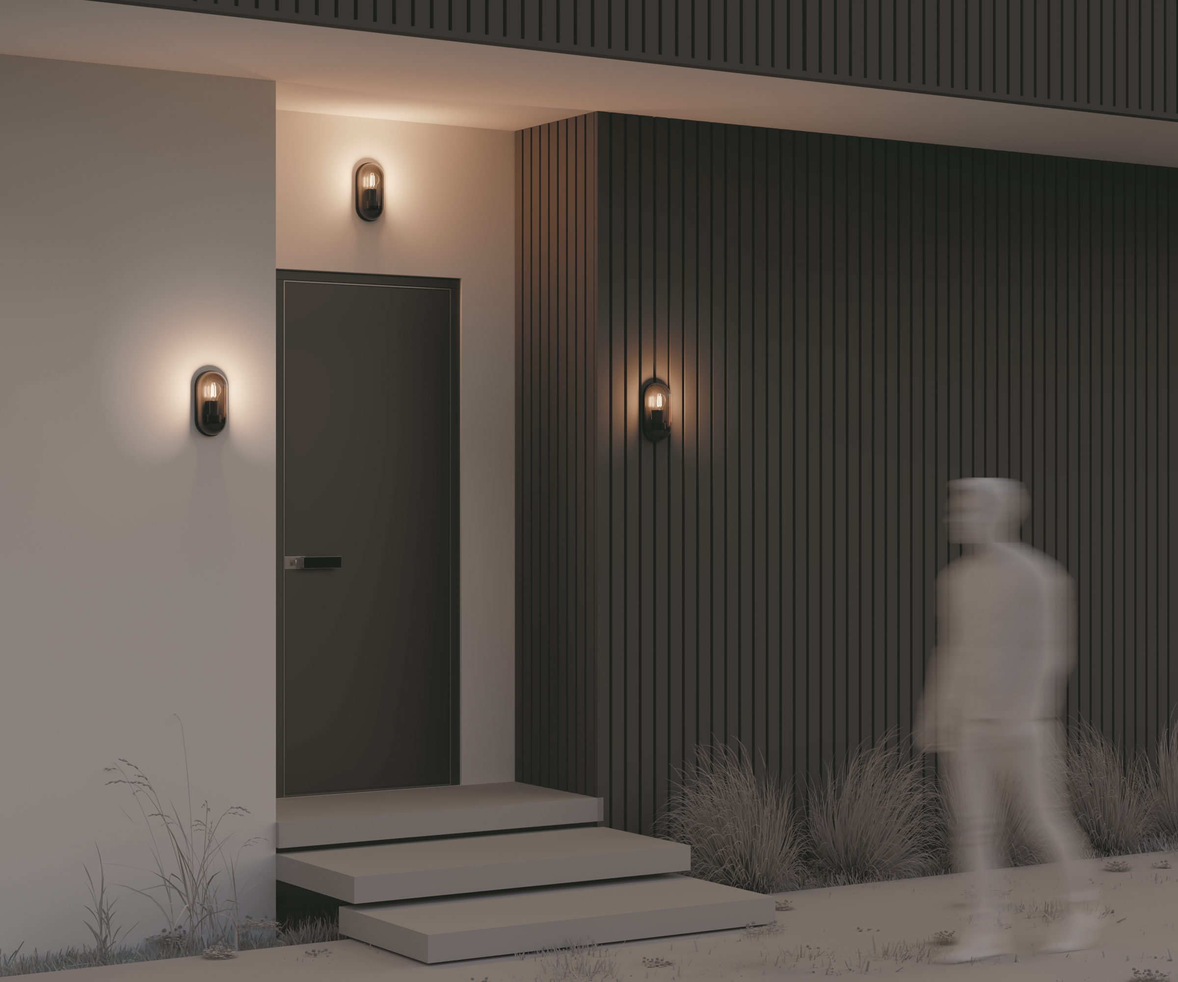 картинка Настенный светильник (бра) Outdoor O449WL-01GF