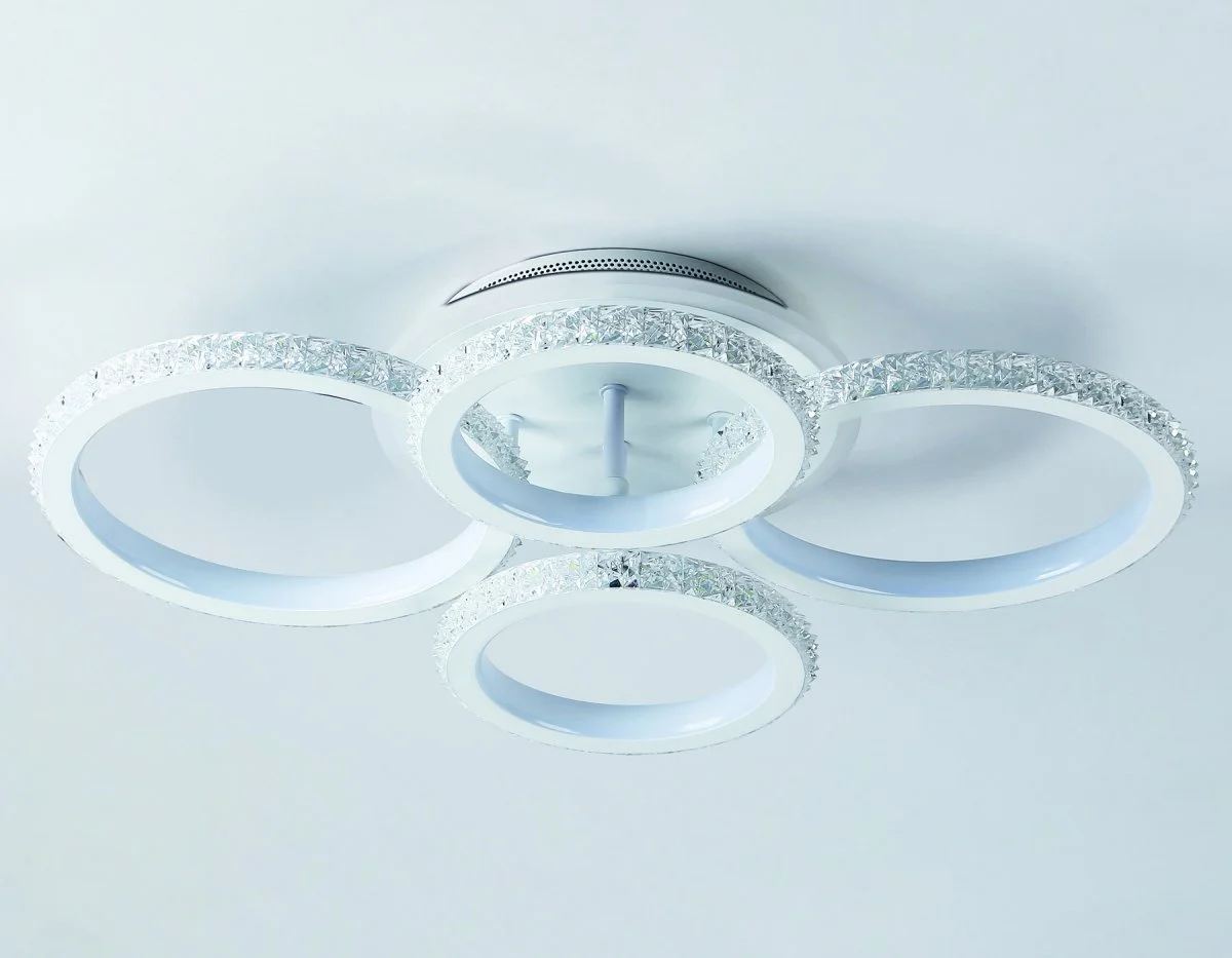 картинка Потолочный светодиодный светильник с RGB подсветкой и пультом