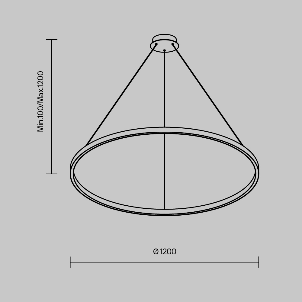 картинка Подвесной светильник Maytoni MOD058PL-L65BSK