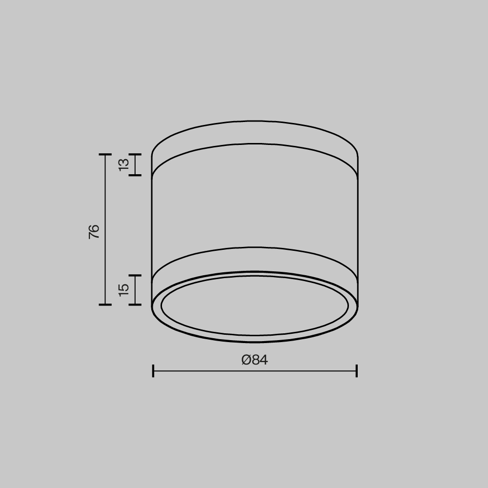 картинка Потолочный светильник Technical C120CL-GX53-W