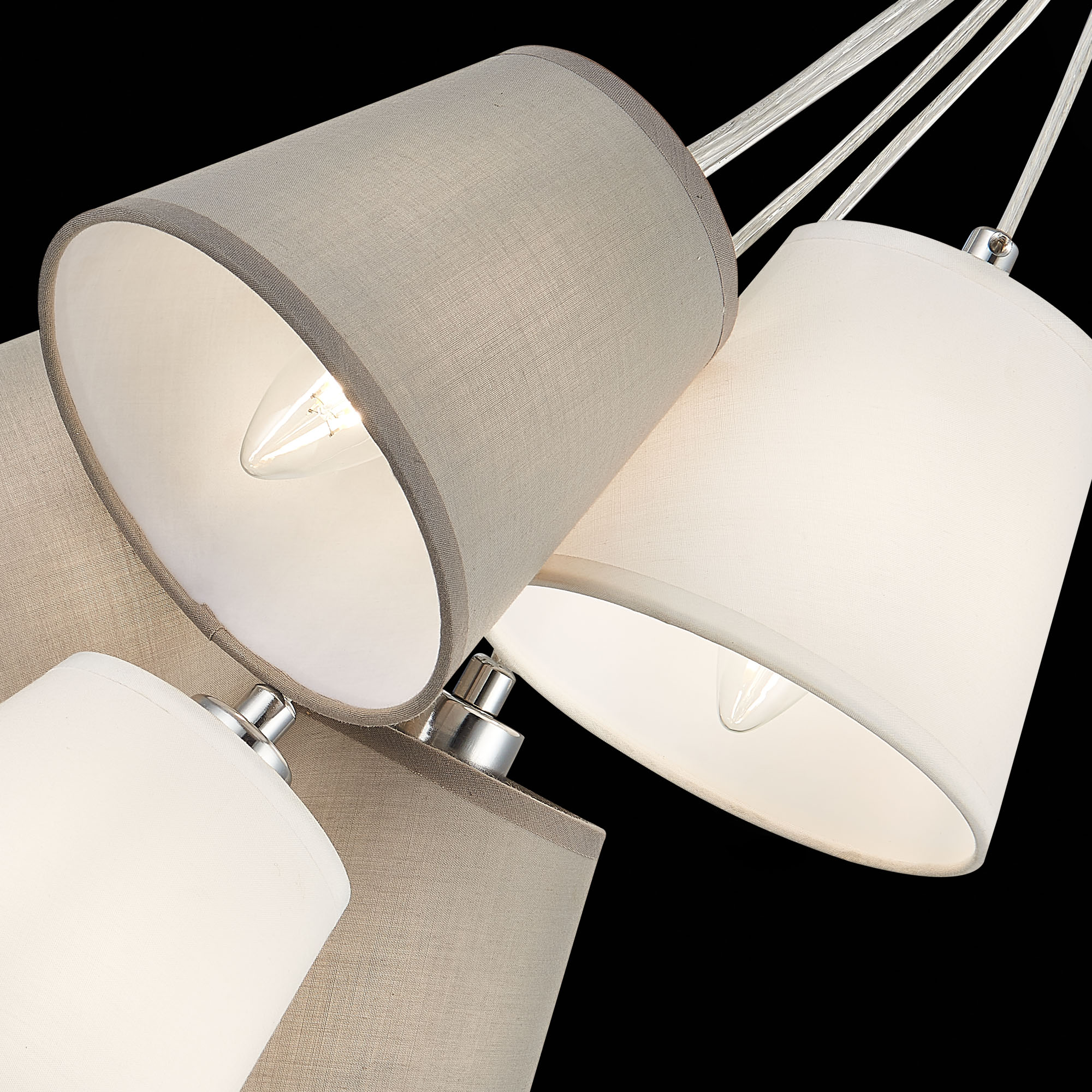 картинка SLE300403-05 Светильник подвесной Хром/Белый, Серый E14 5*40W