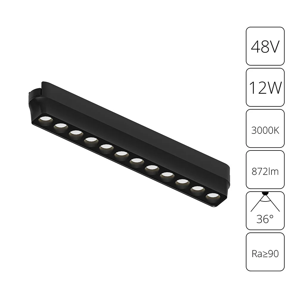 картинка Магнитный трековый светильник Arte Lamp RAPID A1154PL-1BK